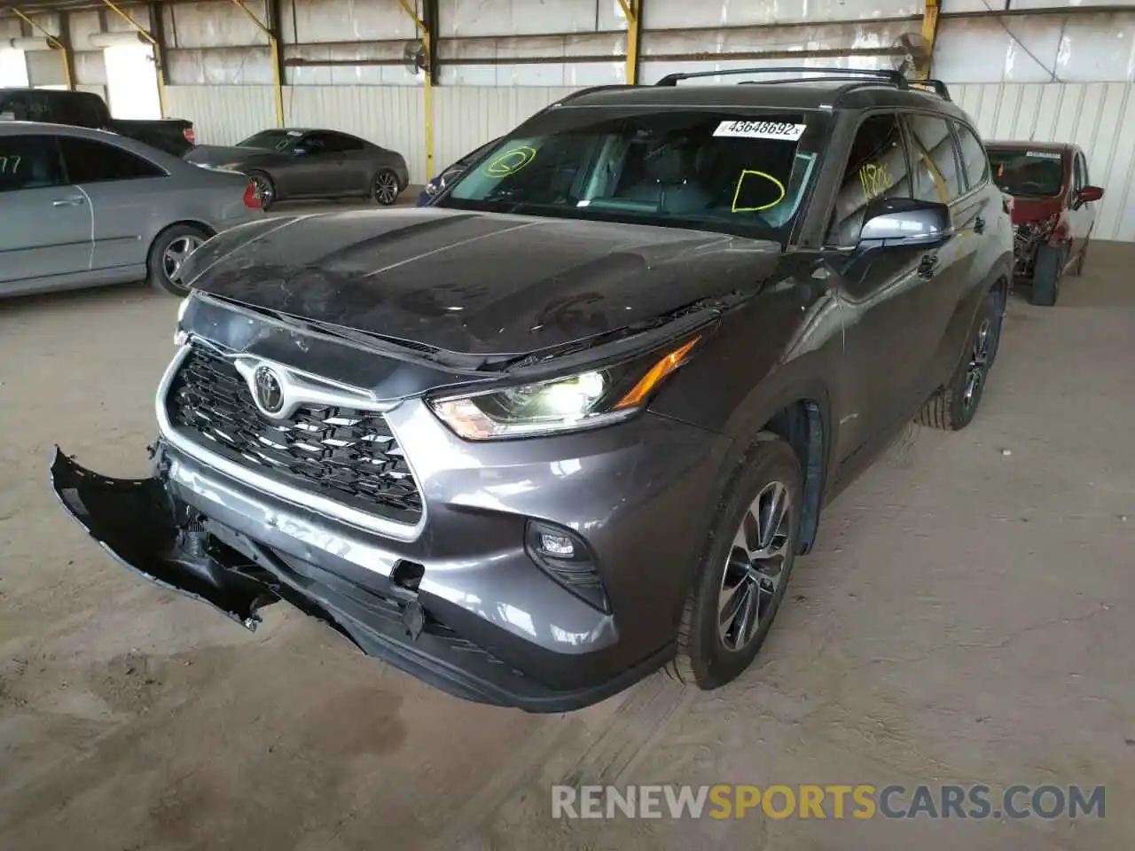 2 Photograph of a damaged car 5TDHZRBH0MS557252 TOYOTA HIGHLANDER 2021