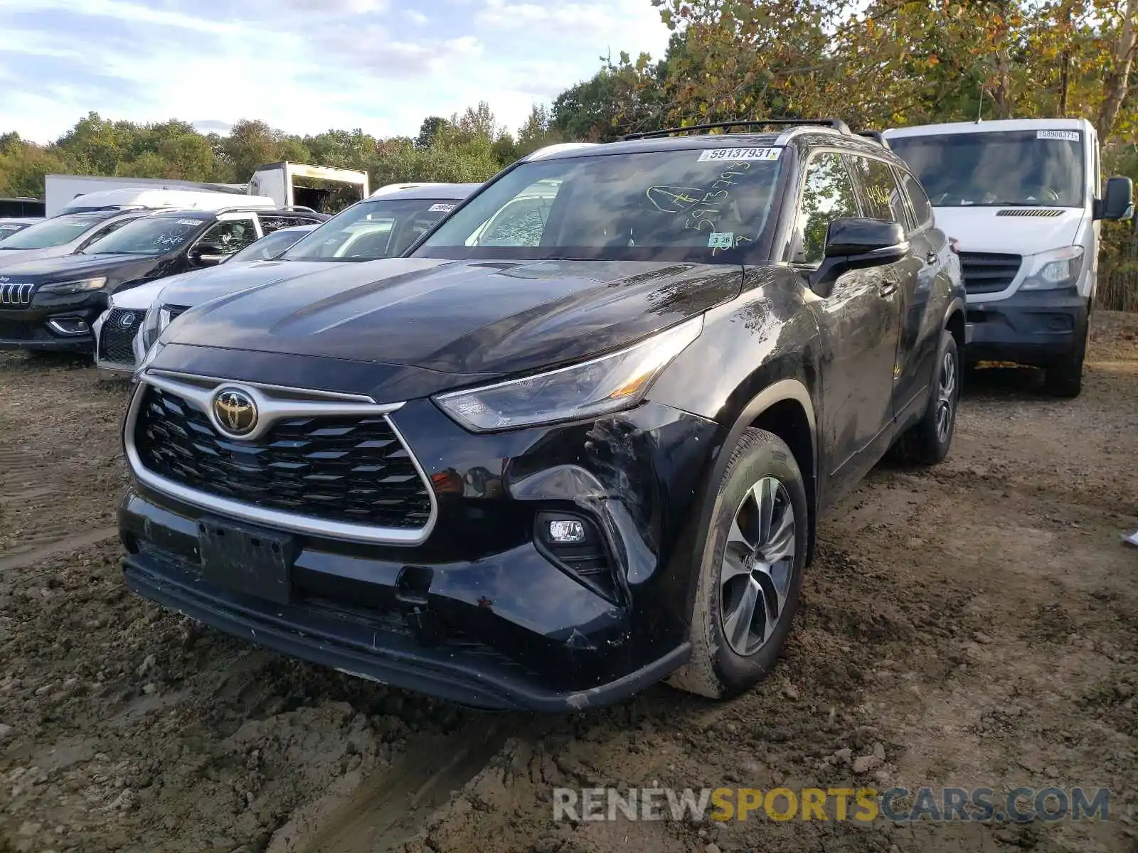 2 Photograph of a damaged car 5TDHZRBH1MS092884 TOYOTA HIGHLANDER 2021