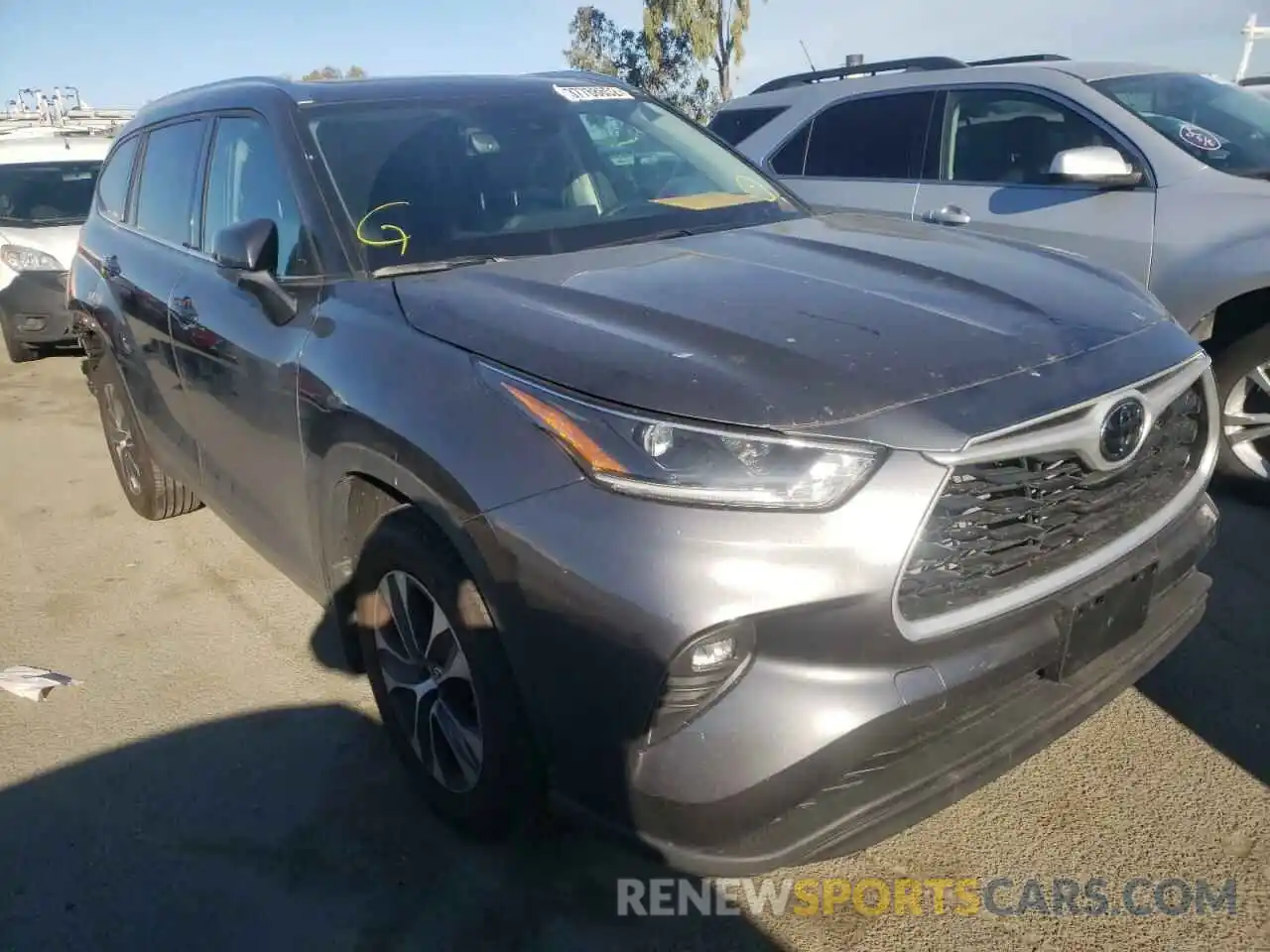 1 Photograph of a damaged car 5TDHZRBH1MS159239 TOYOTA HIGHLANDER 2021