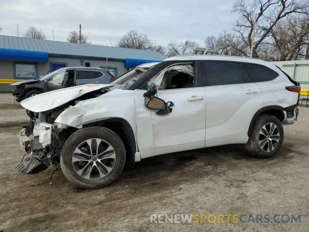 1 Photograph of a damaged car 5TDHZRBH1MS543280 TOYOTA HIGHLANDER 2021