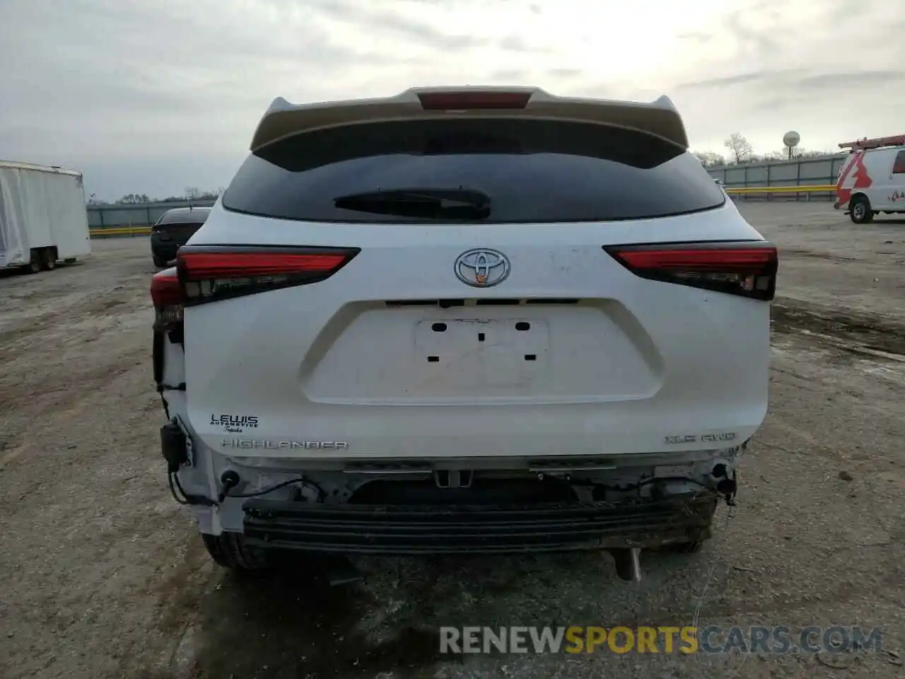 6 Photograph of a damaged car 5TDHZRBH1MS543280 TOYOTA HIGHLANDER 2021