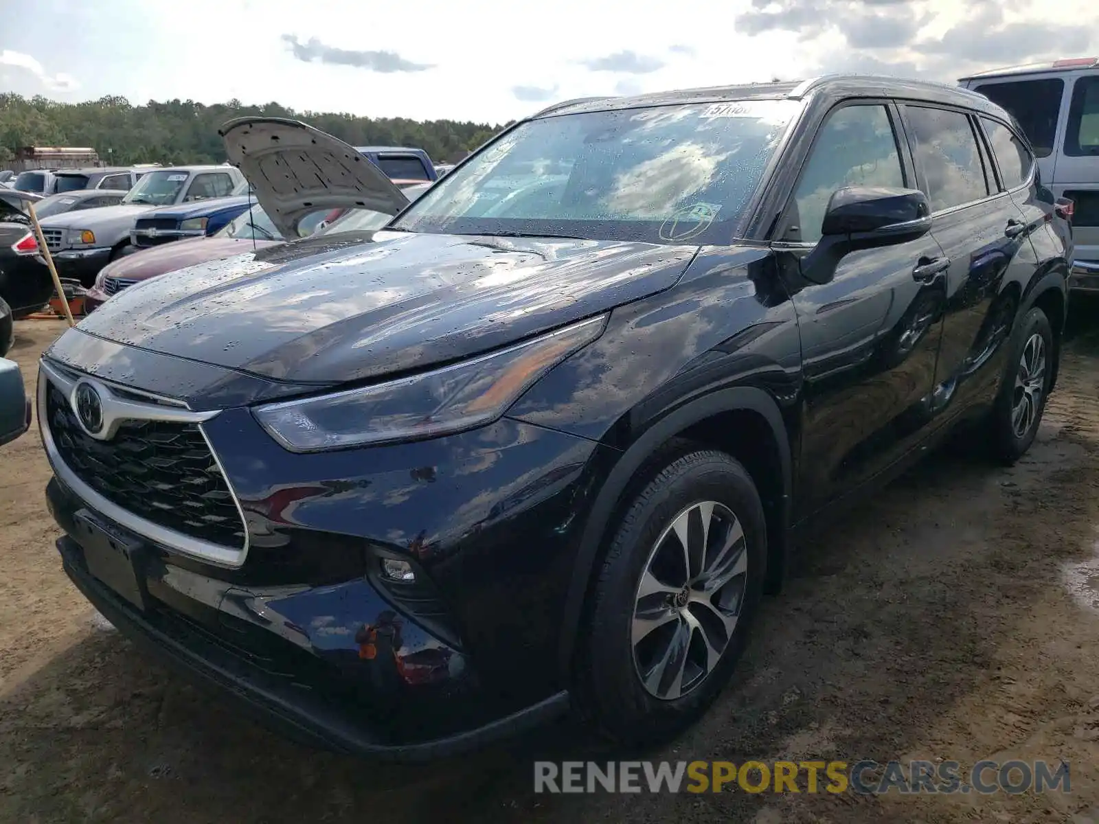 2 Photograph of a damaged car 5TDHZRBH2MS070800 TOYOTA HIGHLANDER 2021