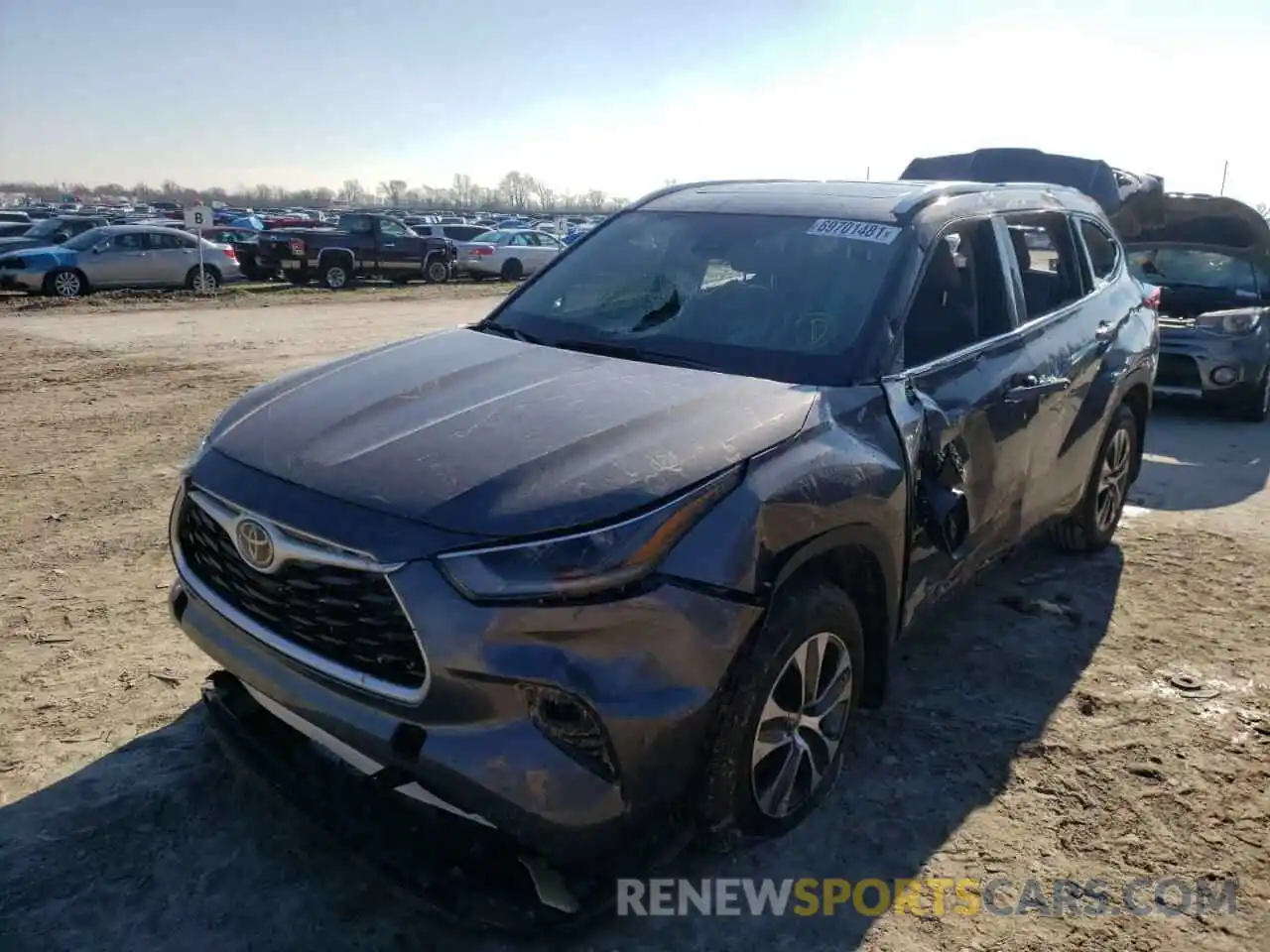 2 Photograph of a damaged car 5TDHZRBH2MS091999 TOYOTA HIGHLANDER 2021