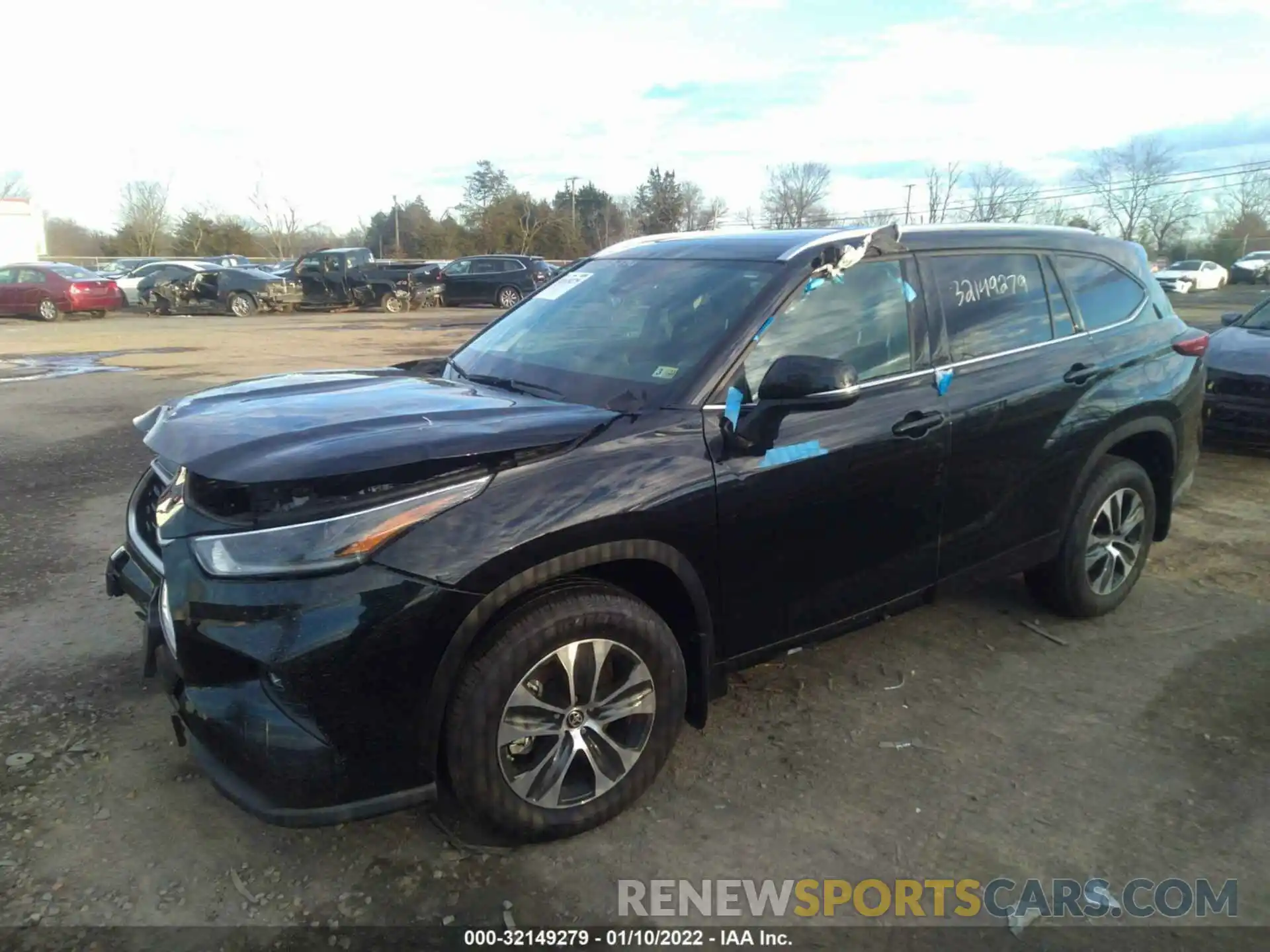 2 Photograph of a damaged car 5TDHZRBH2MS534040 TOYOTA HIGHLANDER 2021