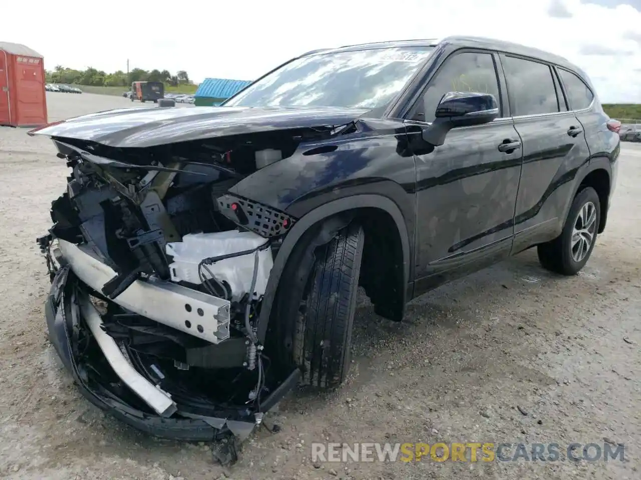 2 Photograph of a damaged car 5TDHZRBH2MS542459 TOYOTA HIGHLANDER 2021