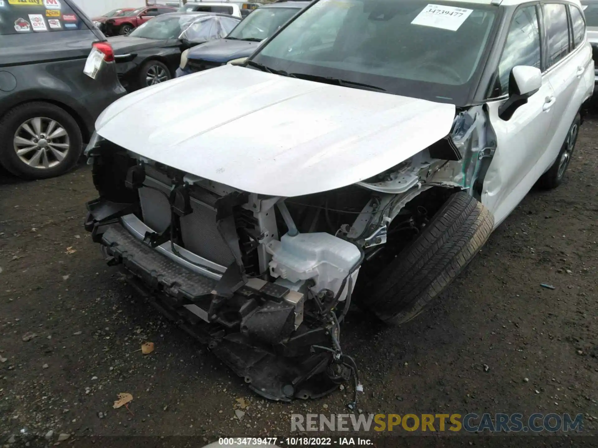 6 Photograph of a damaged car 5TDHZRBH2MS549041 TOYOTA HIGHLANDER 2021