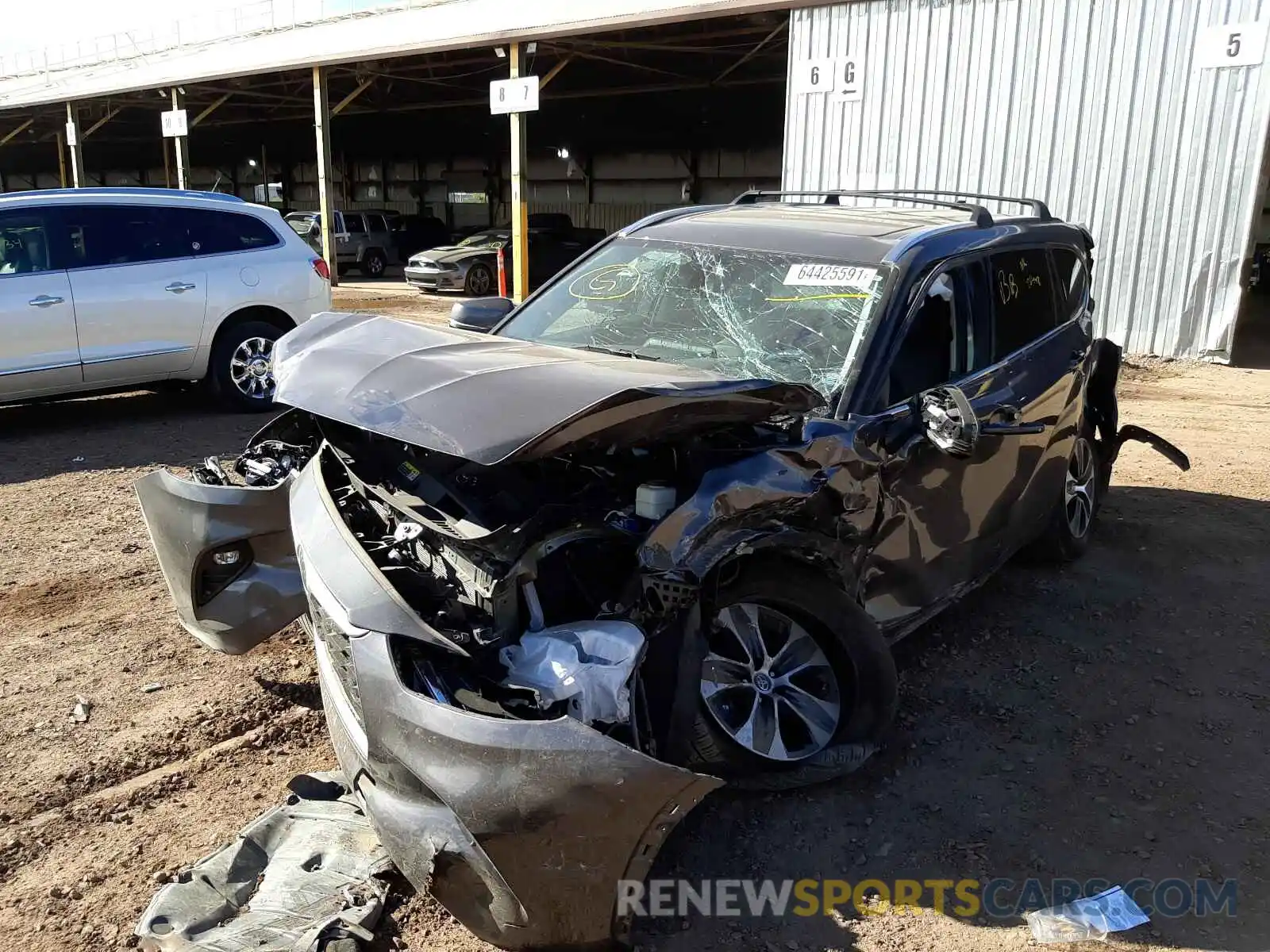 2 Photograph of a damaged car 5TDHZRBH3MS100760 TOYOTA HIGHLANDER 2021