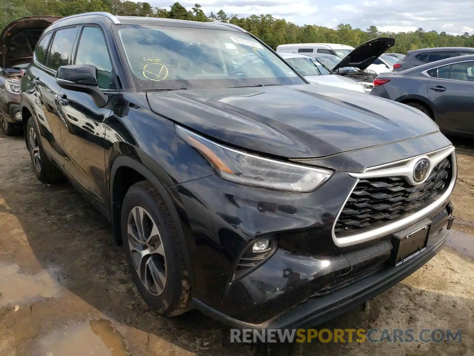 1 Photograph of a damaged car 5TDHZRBH4MS069387 TOYOTA HIGHLANDER 2021