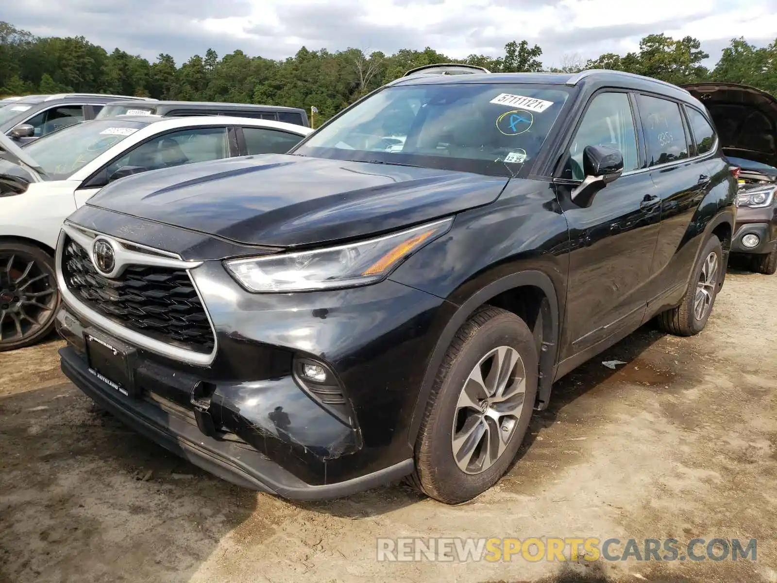 2 Photograph of a damaged car 5TDHZRBH4MS069387 TOYOTA HIGHLANDER 2021