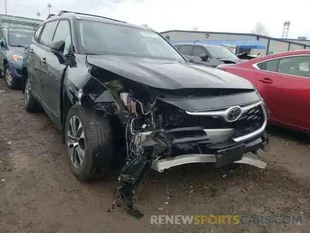 1 Photograph of a damaged car 5TDHZRBH4MS073438 TOYOTA HIGHLANDER 2021