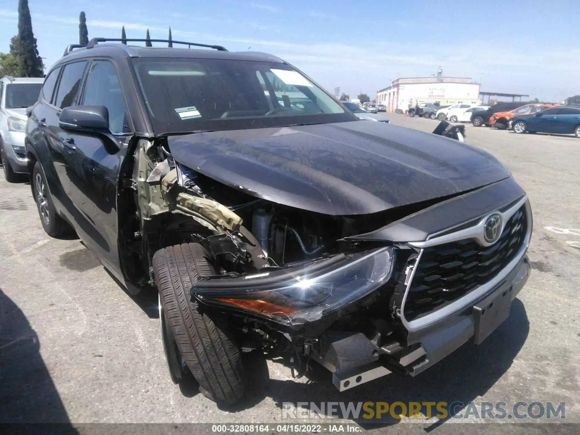 1 Photograph of a damaged car 5TDHZRBH4MS108317 TOYOTA HIGHLANDER 2021