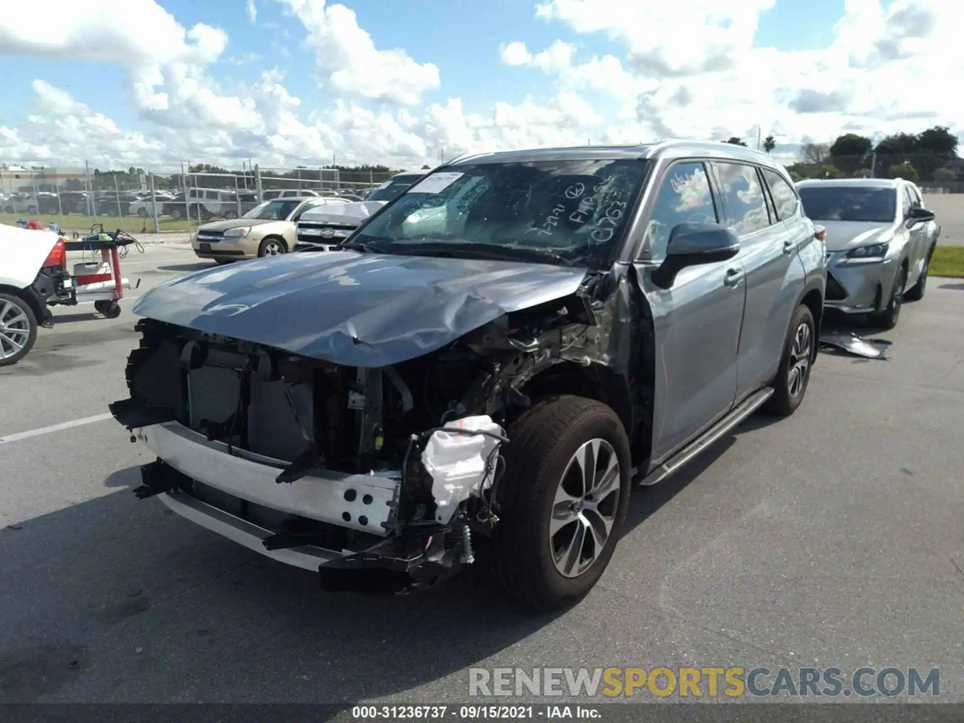 6 Photograph of a damaged car 5TDHZRBH4MS110763 TOYOTA HIGHLANDER 2021