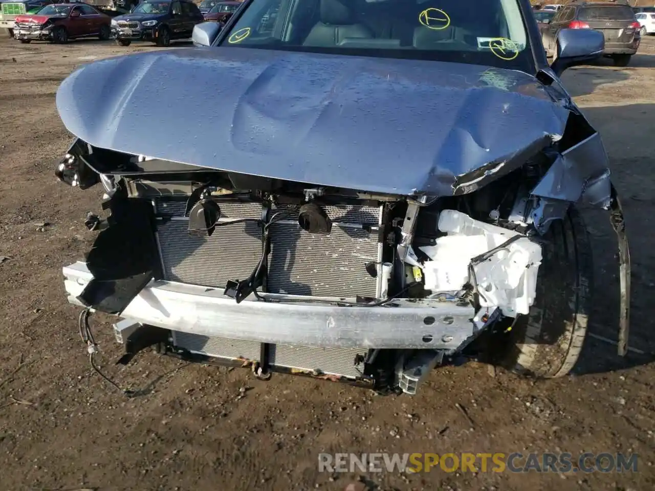 9 Photograph of a damaged car 5TDHZRBH4MS117499 TOYOTA HIGHLANDER 2021