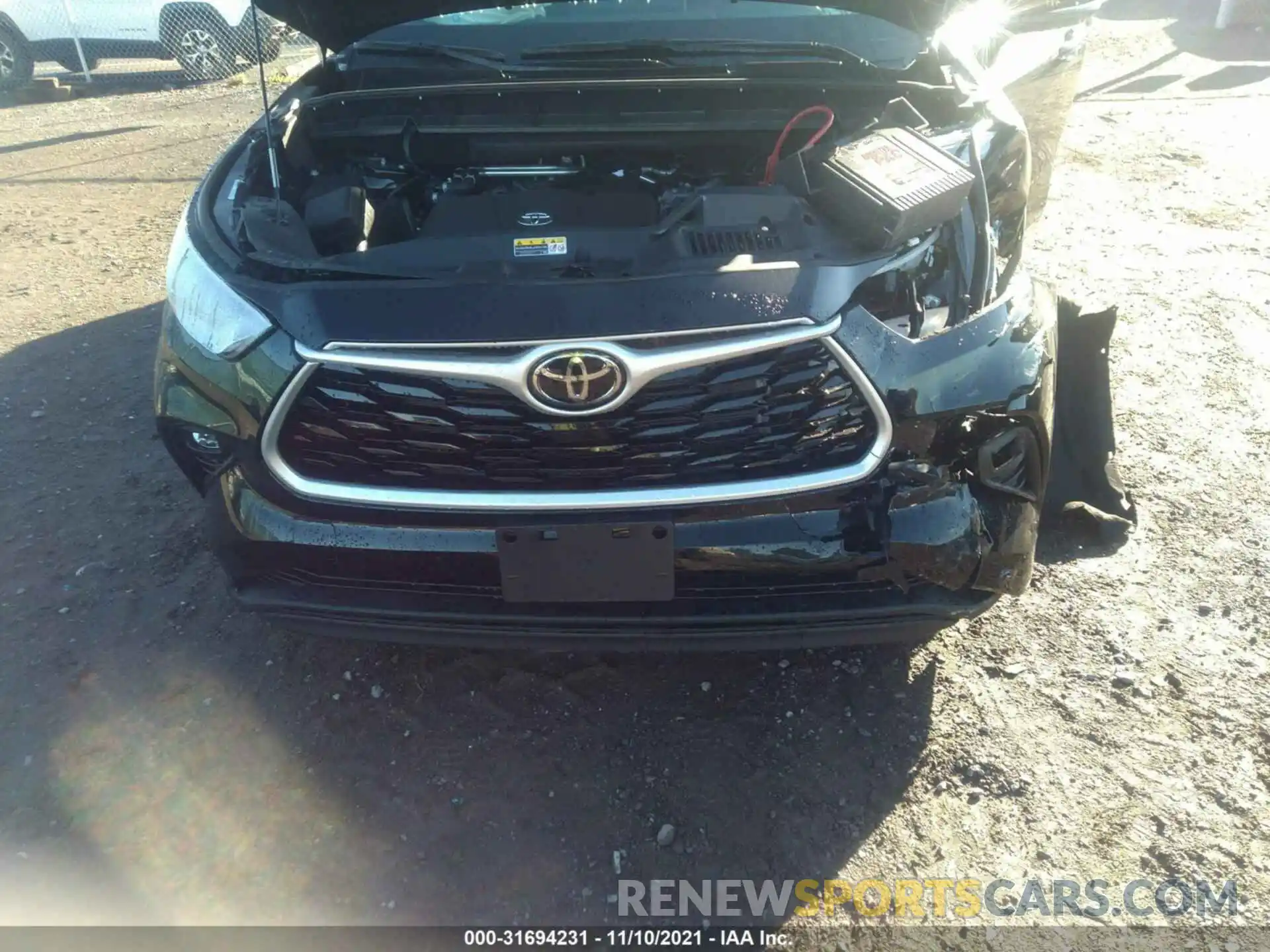 10 Photograph of a damaged car 5TDHZRBH4MS555519 TOYOTA HIGHLANDER 2021