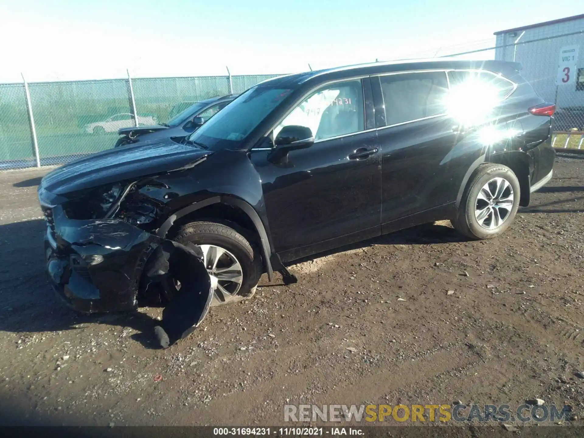 2 Photograph of a damaged car 5TDHZRBH4MS555519 TOYOTA HIGHLANDER 2021