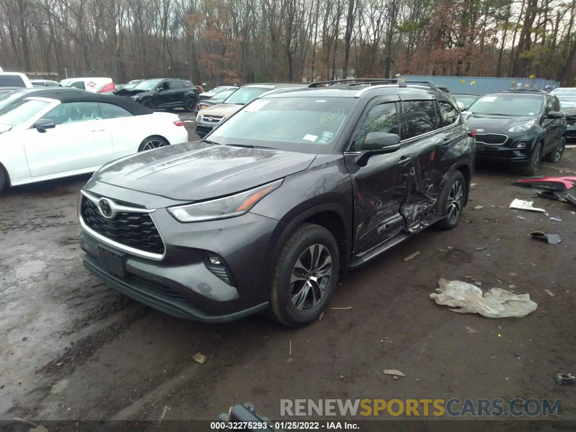 2 Photograph of a damaged car 5TDHZRBH5MS543816 TOYOTA HIGHLANDER 2021