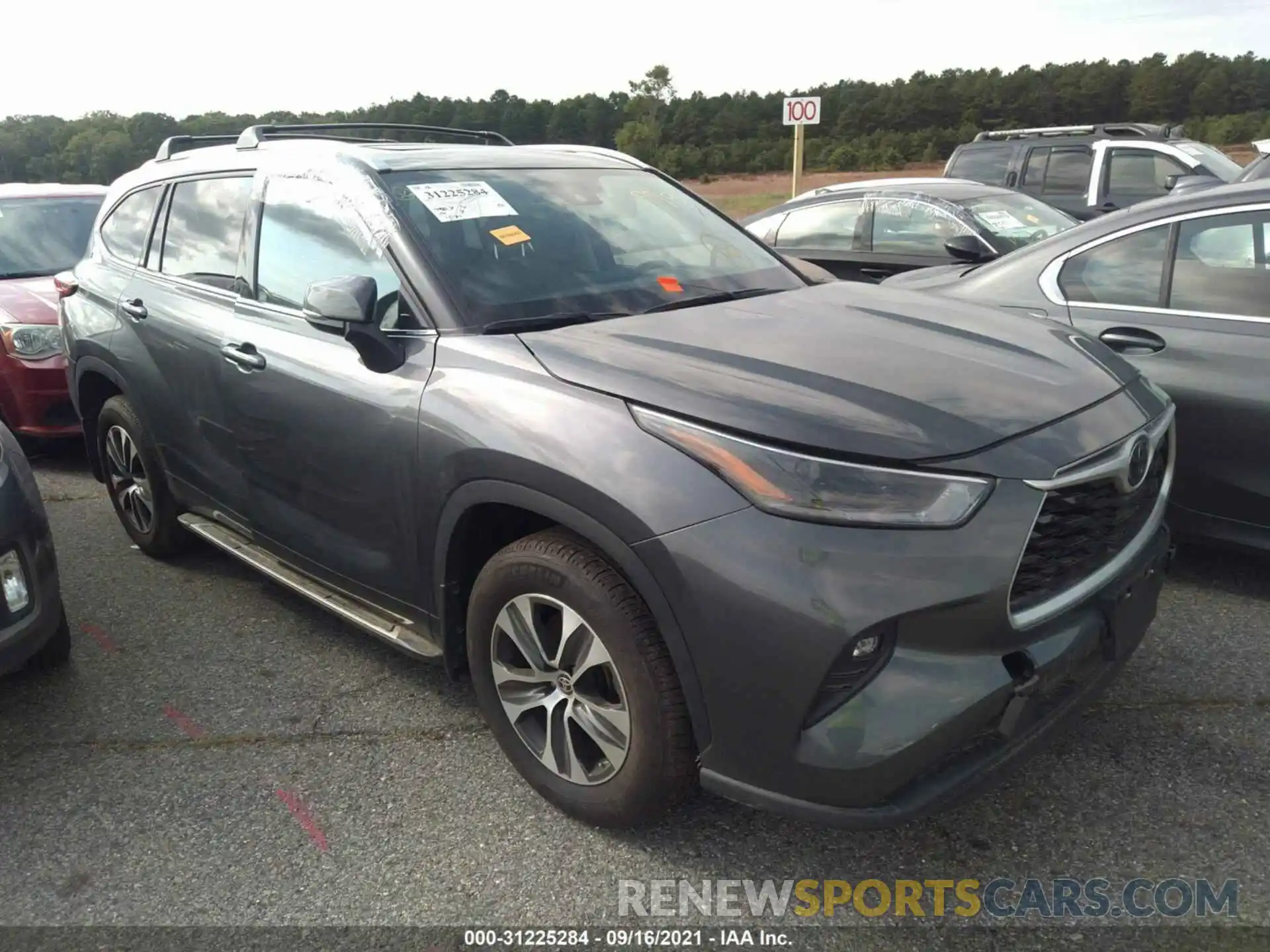 1 Photograph of a damaged car 5TDHZRBH6MS073070 TOYOTA HIGHLANDER 2021