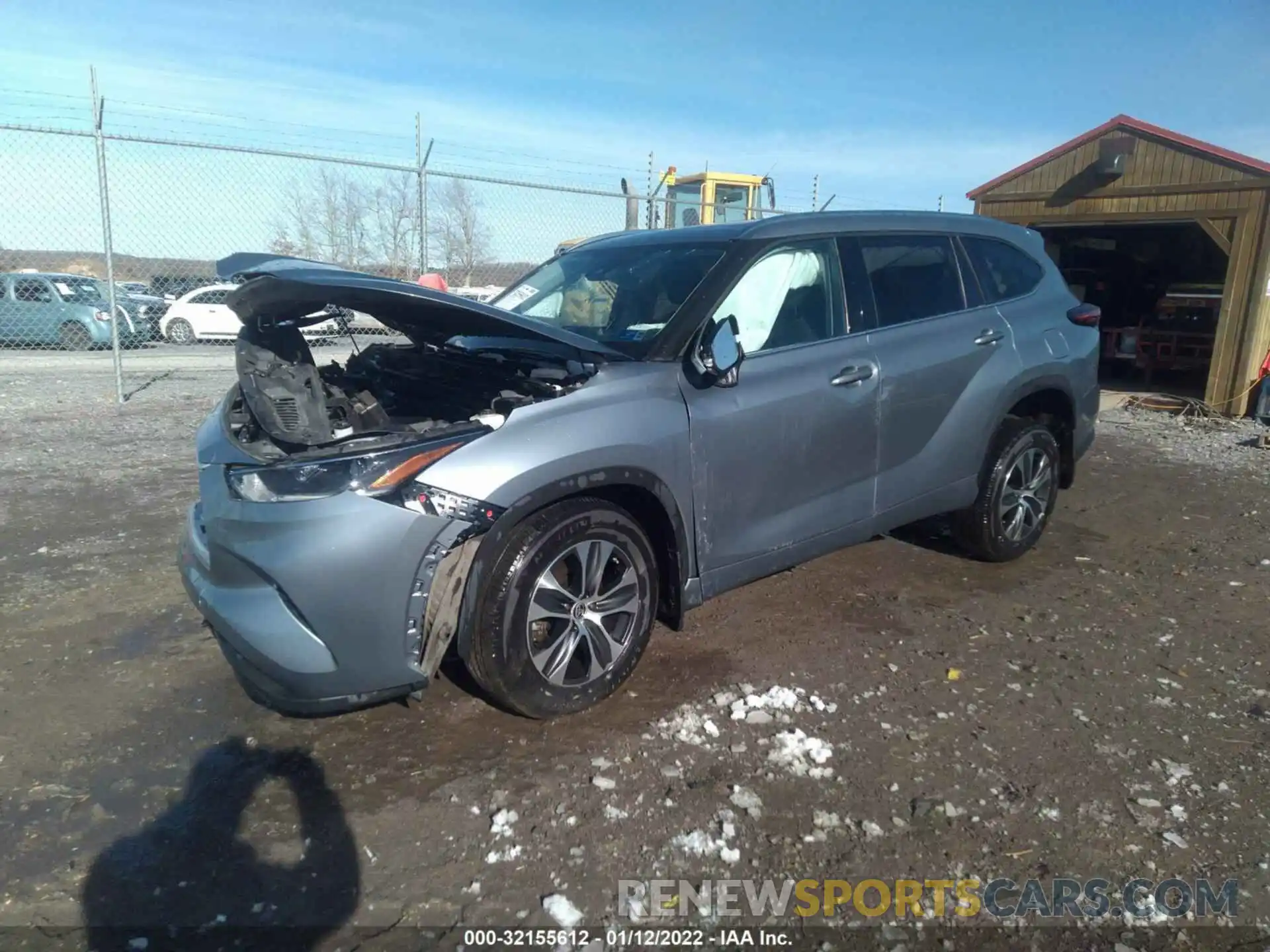 2 Photograph of a damaged car 5TDHZRBH6MS077961 TOYOTA HIGHLANDER 2021