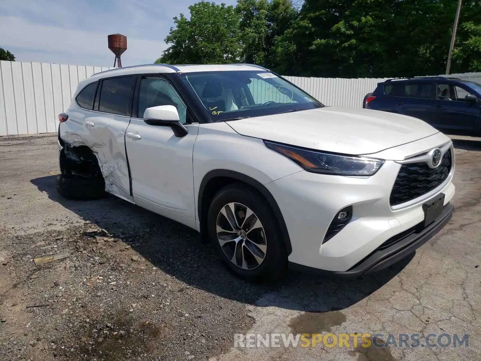 1 Photograph of a damaged car 5TDHZRBH6MS081248 TOYOTA HIGHLANDER 2021