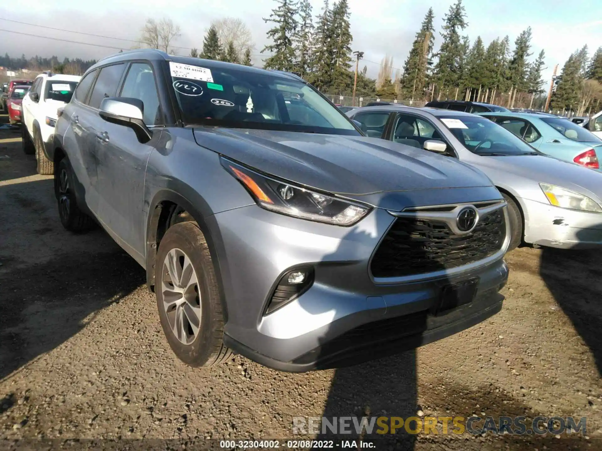 1 Photograph of a damaged car 5TDHZRBH6MS096817 TOYOTA HIGHLANDER 2021