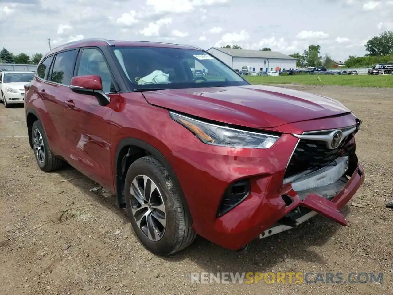 1 Photograph of a damaged car 5TDHZRBH6MS124115 TOYOTA HIGHLANDER 2021