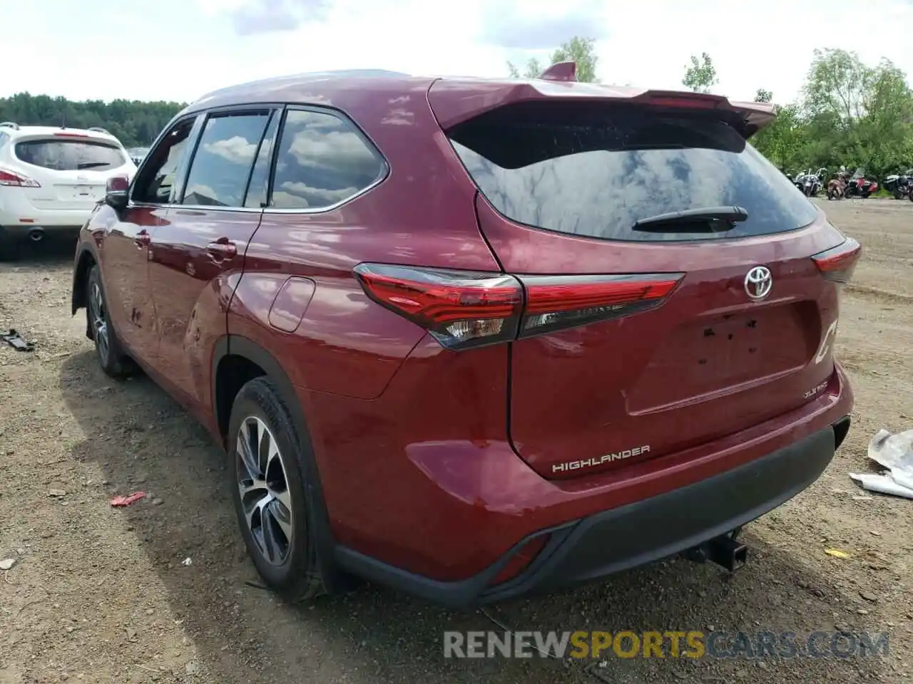 3 Photograph of a damaged car 5TDHZRBH6MS124115 TOYOTA HIGHLANDER 2021