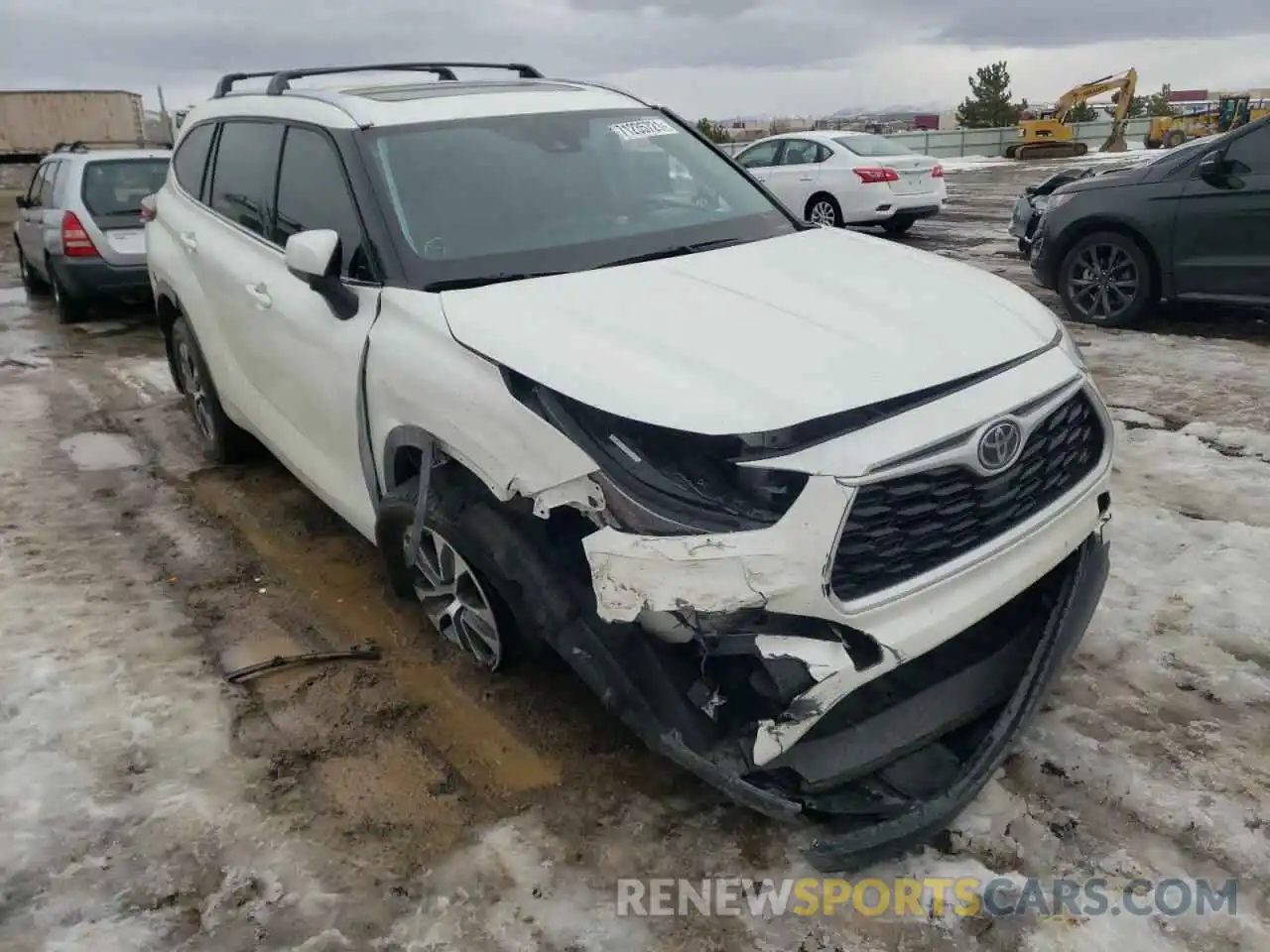 1 Photograph of a damaged car 5TDHZRBH6MS527933 TOYOTA HIGHLANDER 2021