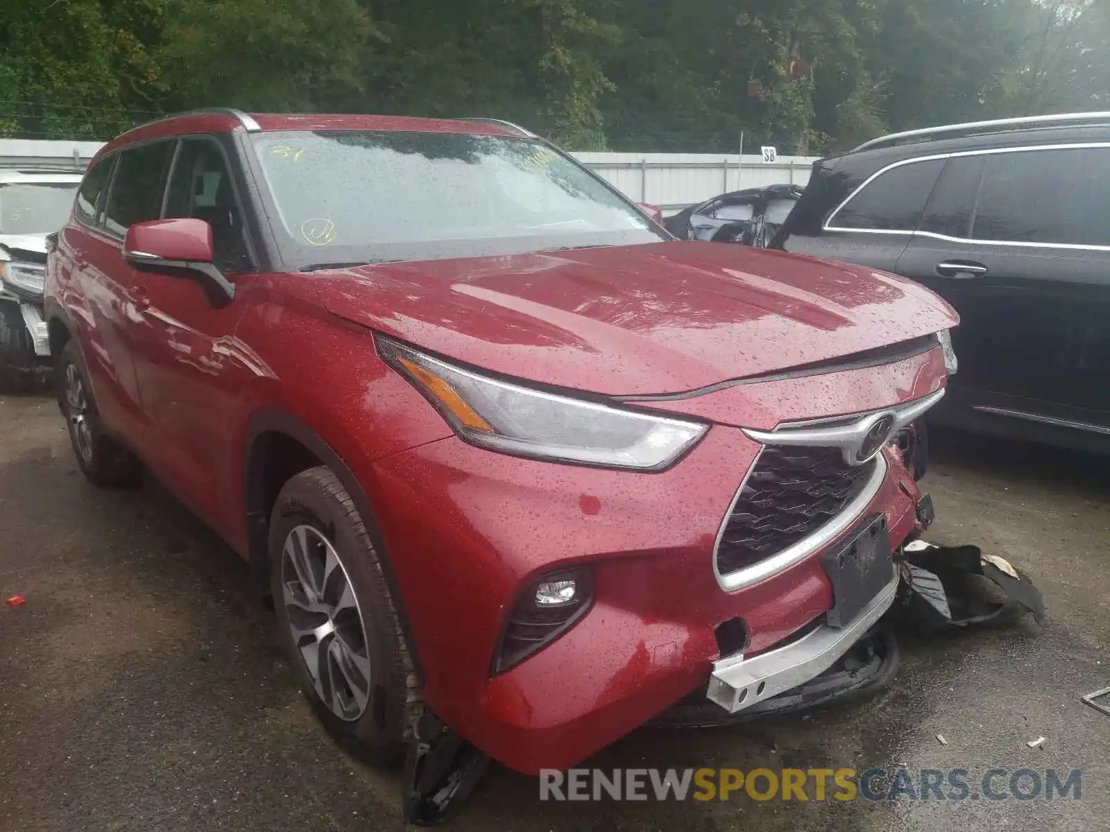 1 Photograph of a damaged car 5TDHZRBH6MS528788 TOYOTA HIGHLANDER 2021