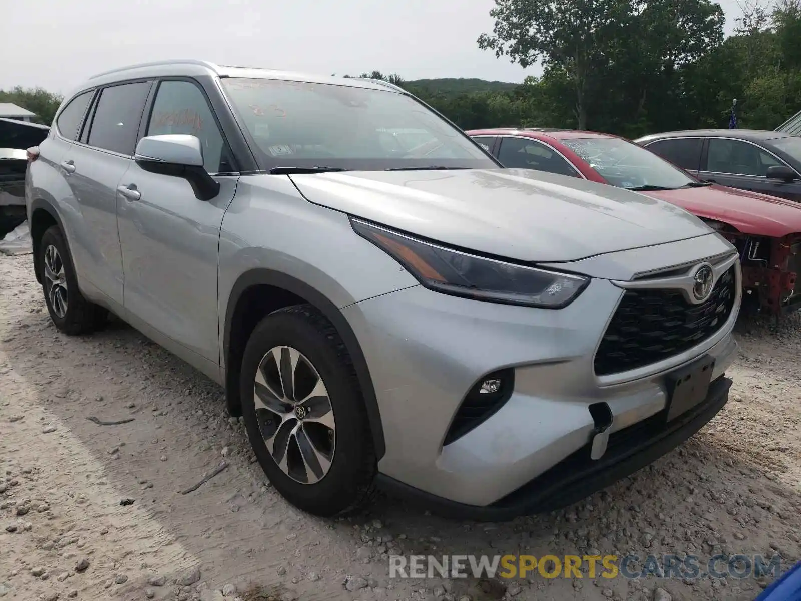 1 Photograph of a damaged car 5TDHZRBH6MS538964 TOYOTA HIGHLANDER 2021