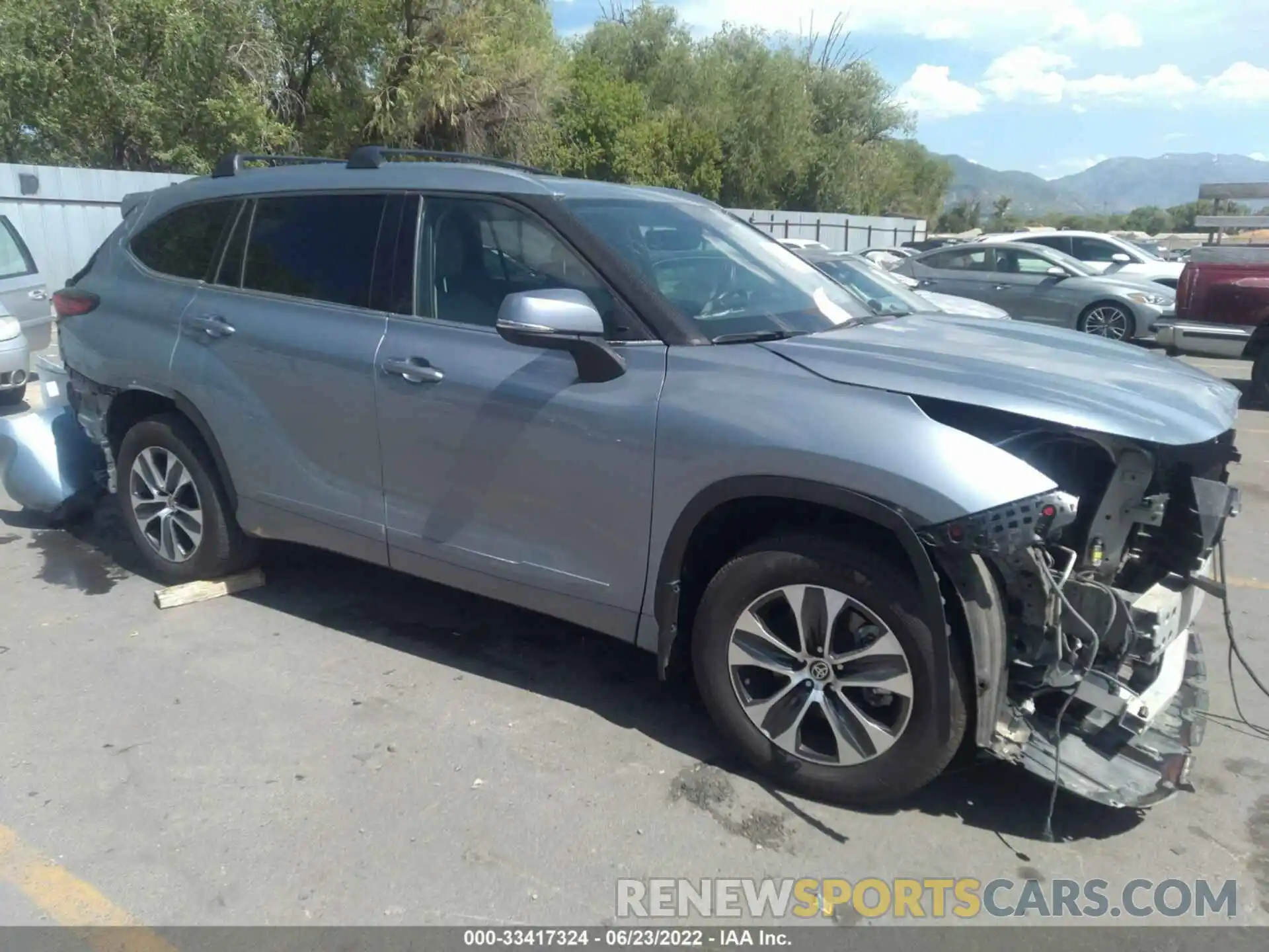 1 Photograph of a damaged car 5TDHZRBH7MS060859 TOYOTA HIGHLANDER 2021