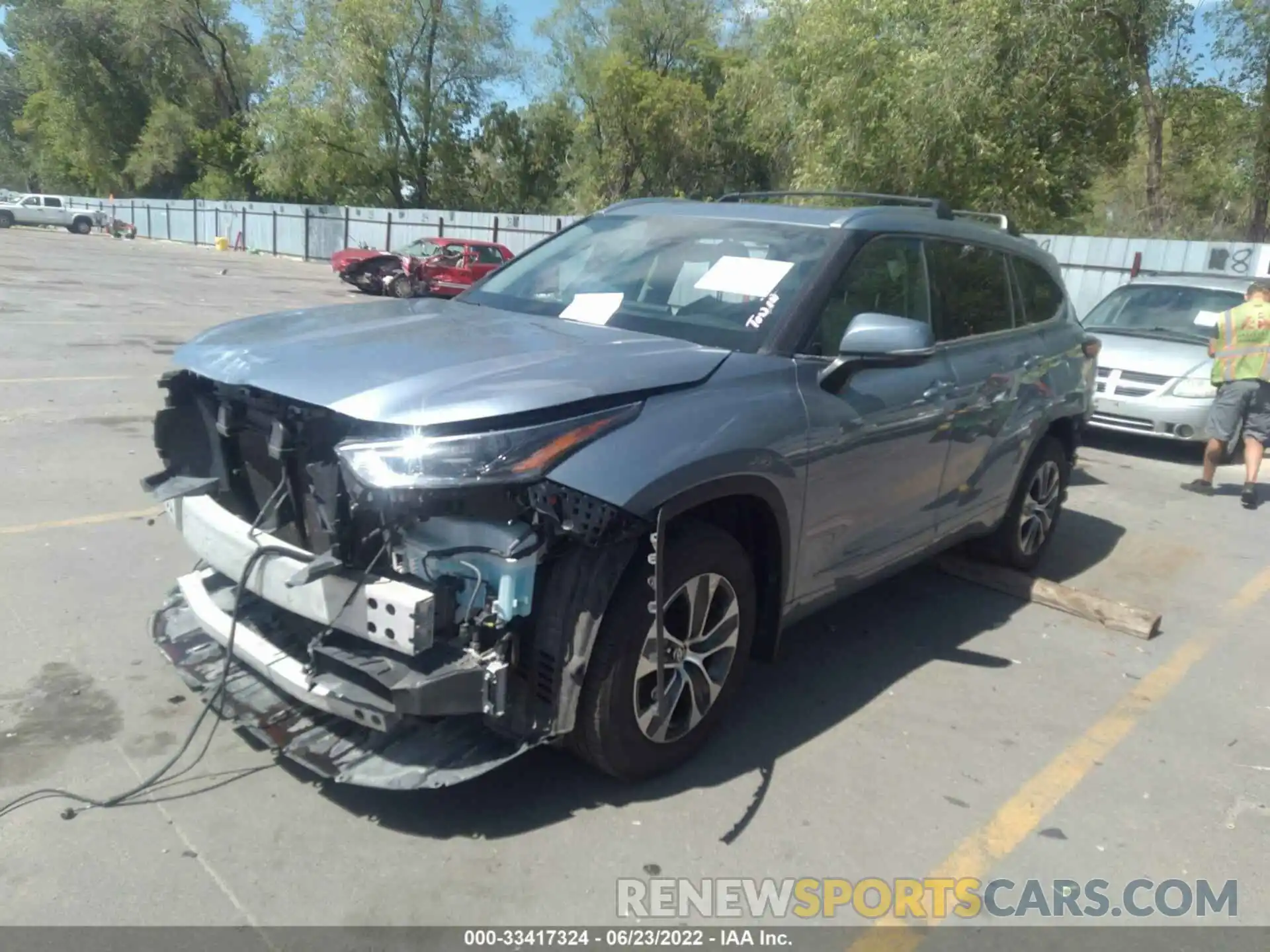 2 Photograph of a damaged car 5TDHZRBH7MS060859 TOYOTA HIGHLANDER 2021