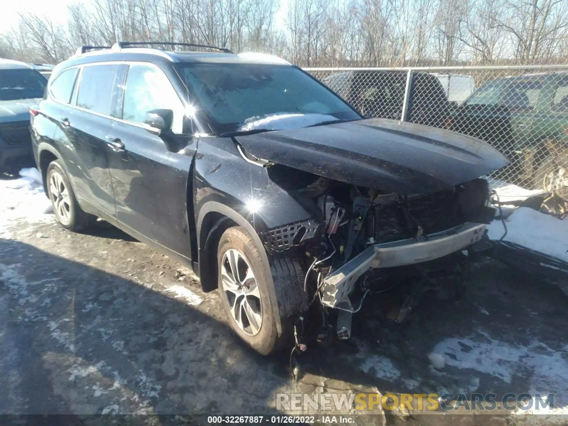 1 Photograph of a damaged car 5TDHZRBH7MS530159 TOYOTA HIGHLANDER 2021