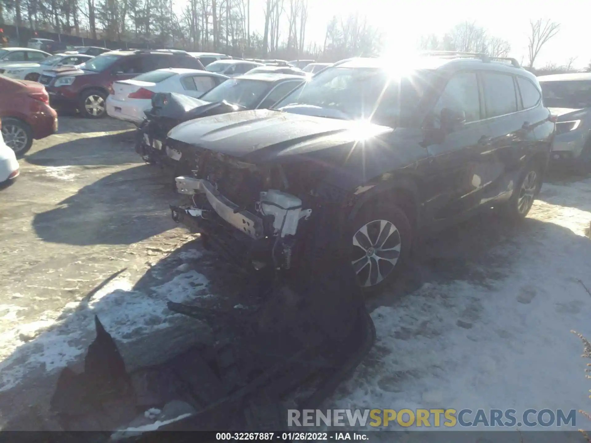 2 Фотография поврежденного автомобиля 5TDHZRBH7MS530159 TOYOTA HIGHLANDER 2021