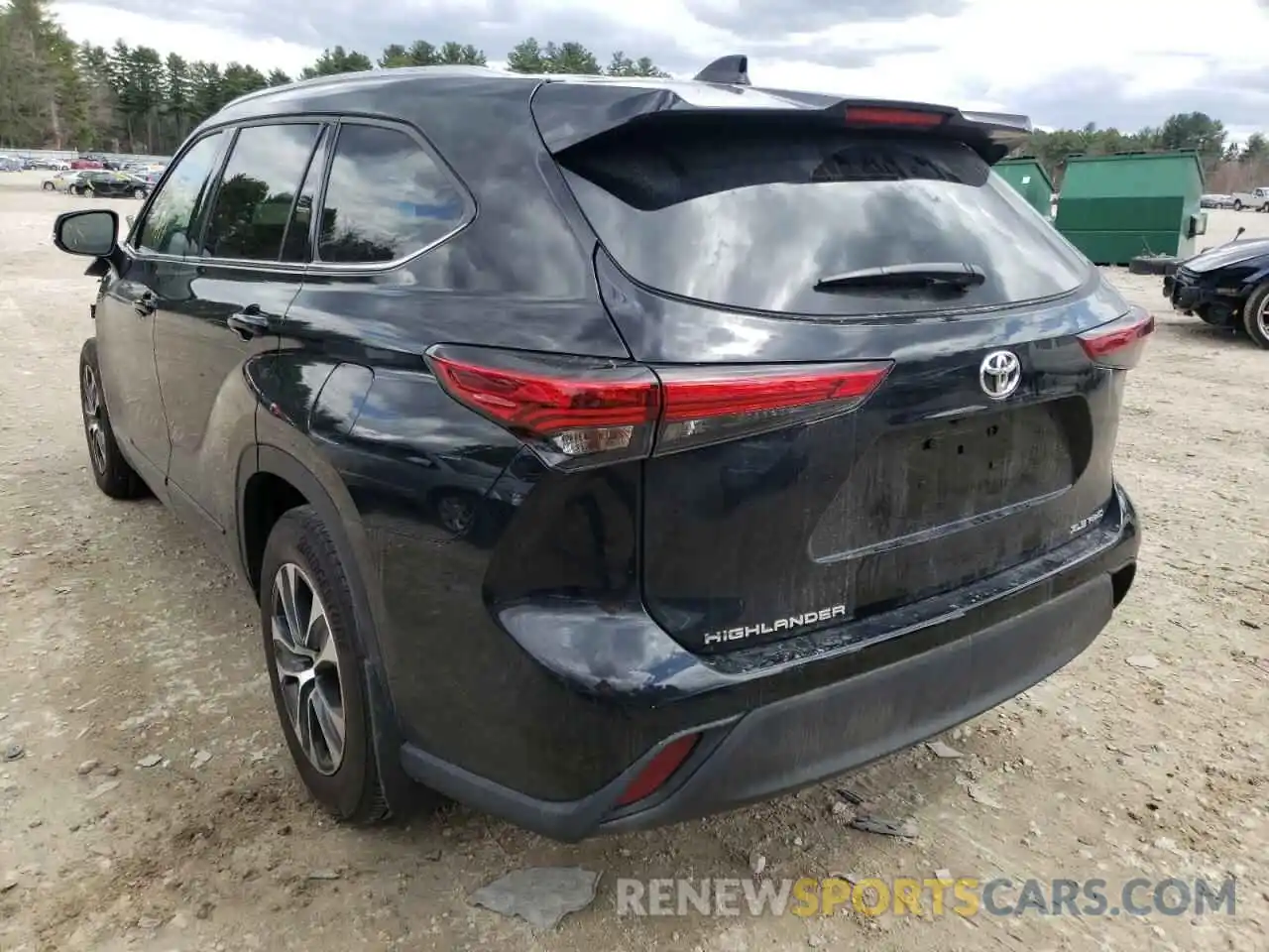 3 Photograph of a damaged car 5TDHZRBH7MS537919 TOYOTA HIGHLANDER 2021