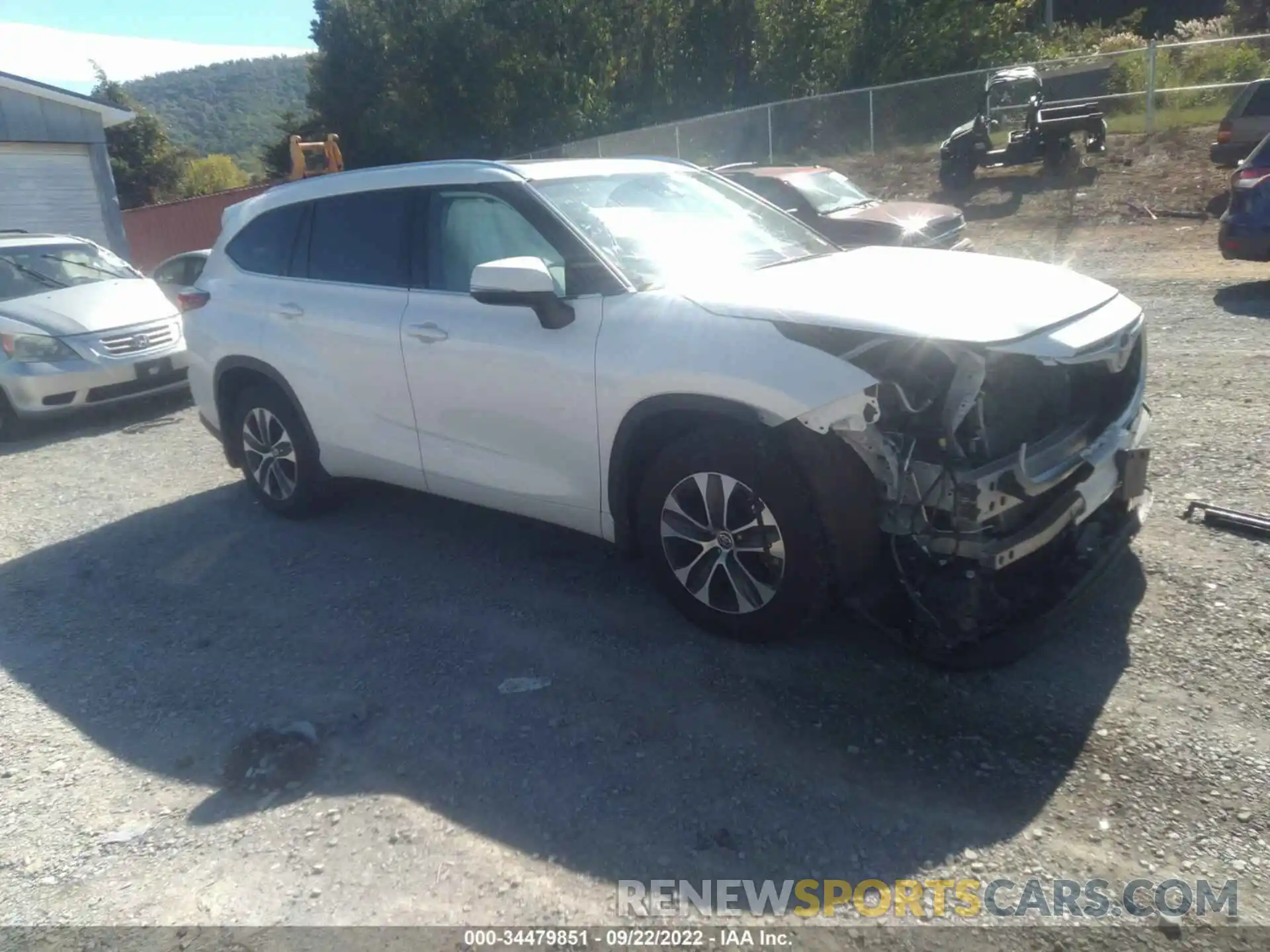 1 Photograph of a damaged car 5TDHZRBH7MS547673 TOYOTA HIGHLANDER 2021