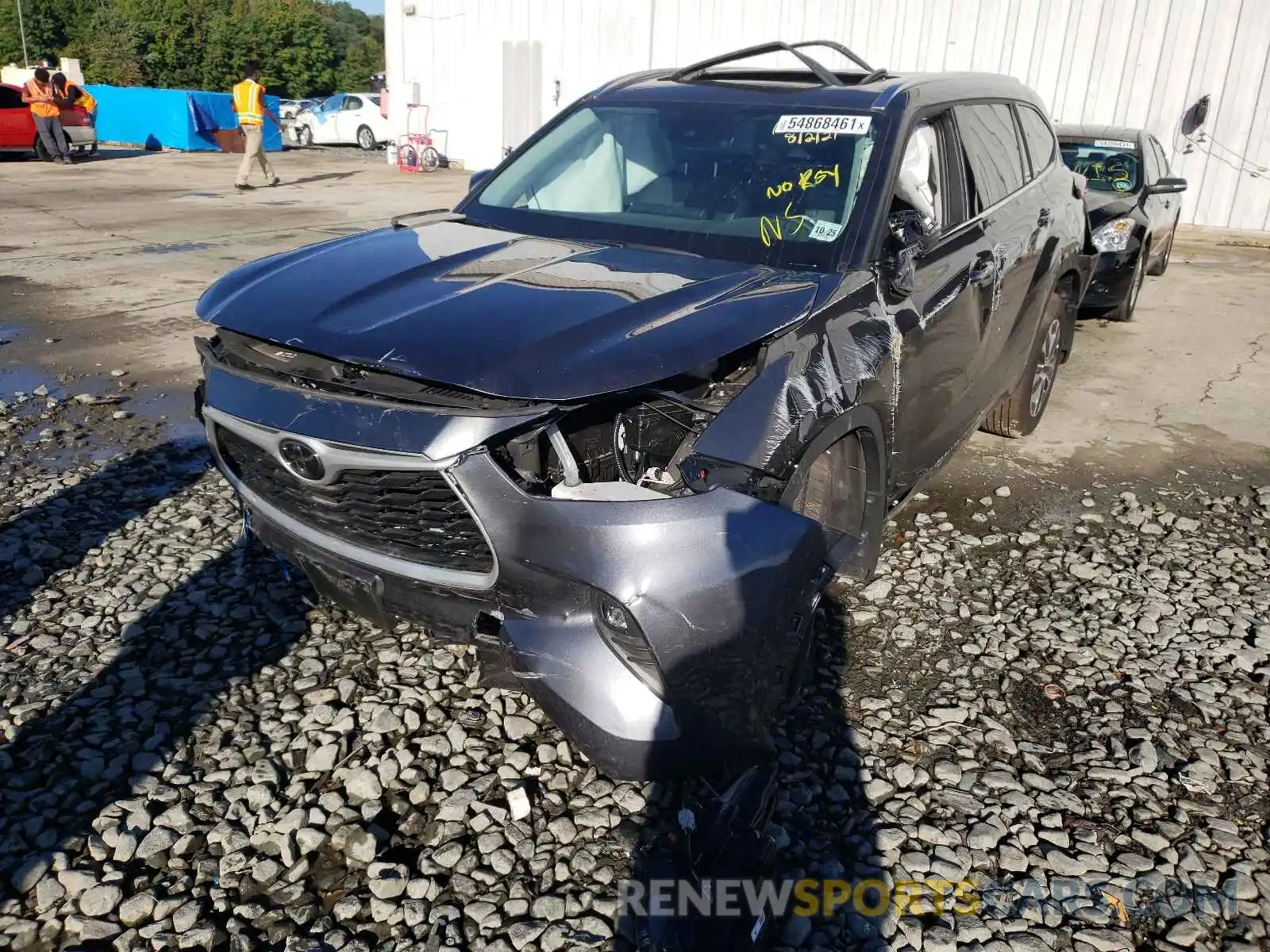 2 Photograph of a damaged car 5TDHZRBH8MS061146 TOYOTA HIGHLANDER 2021