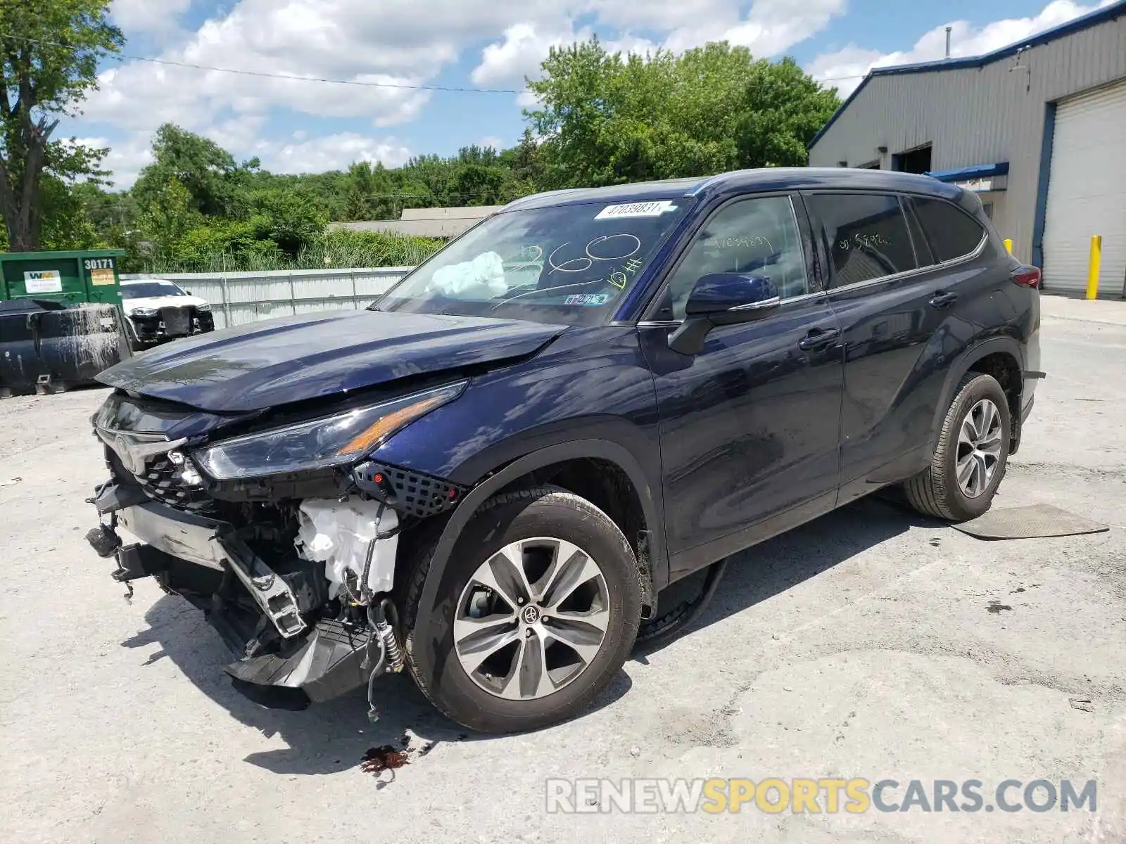 2 Photograph of a damaged car 5TDHZRBH8MS065522 TOYOTA HIGHLANDER 2021