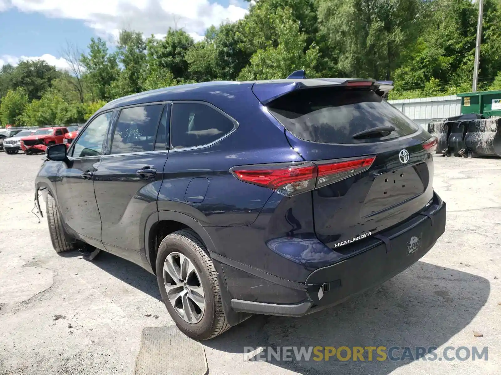 3 Photograph of a damaged car 5TDHZRBH8MS065522 TOYOTA HIGHLANDER 2021