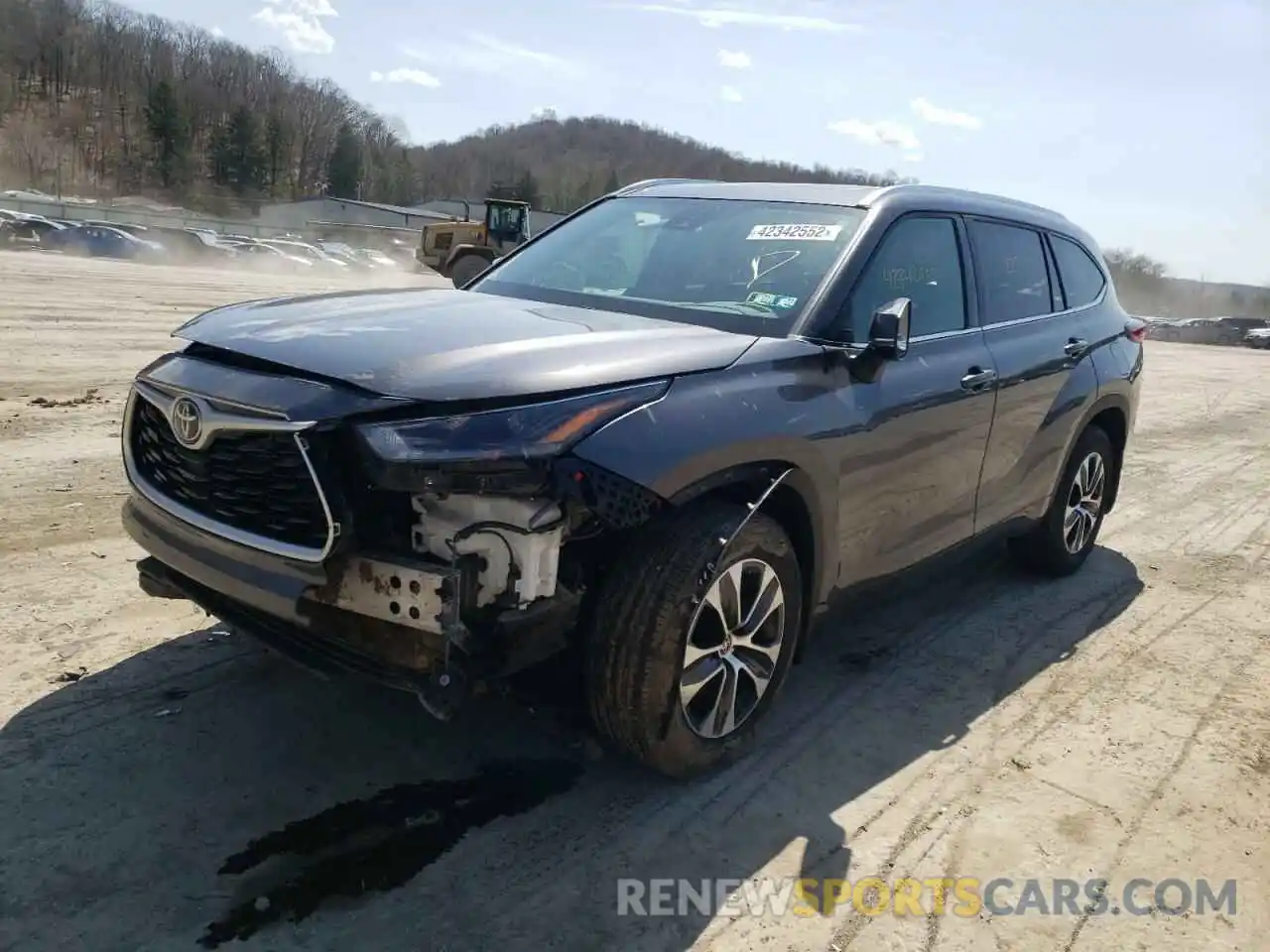 2 Photograph of a damaged car 5TDHZRBH8MS073135 TOYOTA HIGHLANDER 2021