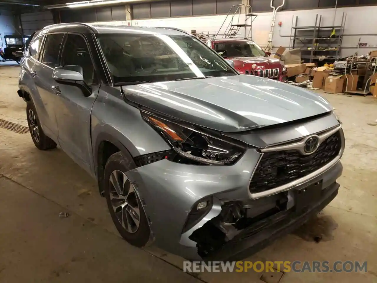 1 Photograph of a damaged car 5TDHZRBH8MS101399 TOYOTA HIGHLANDER 2021