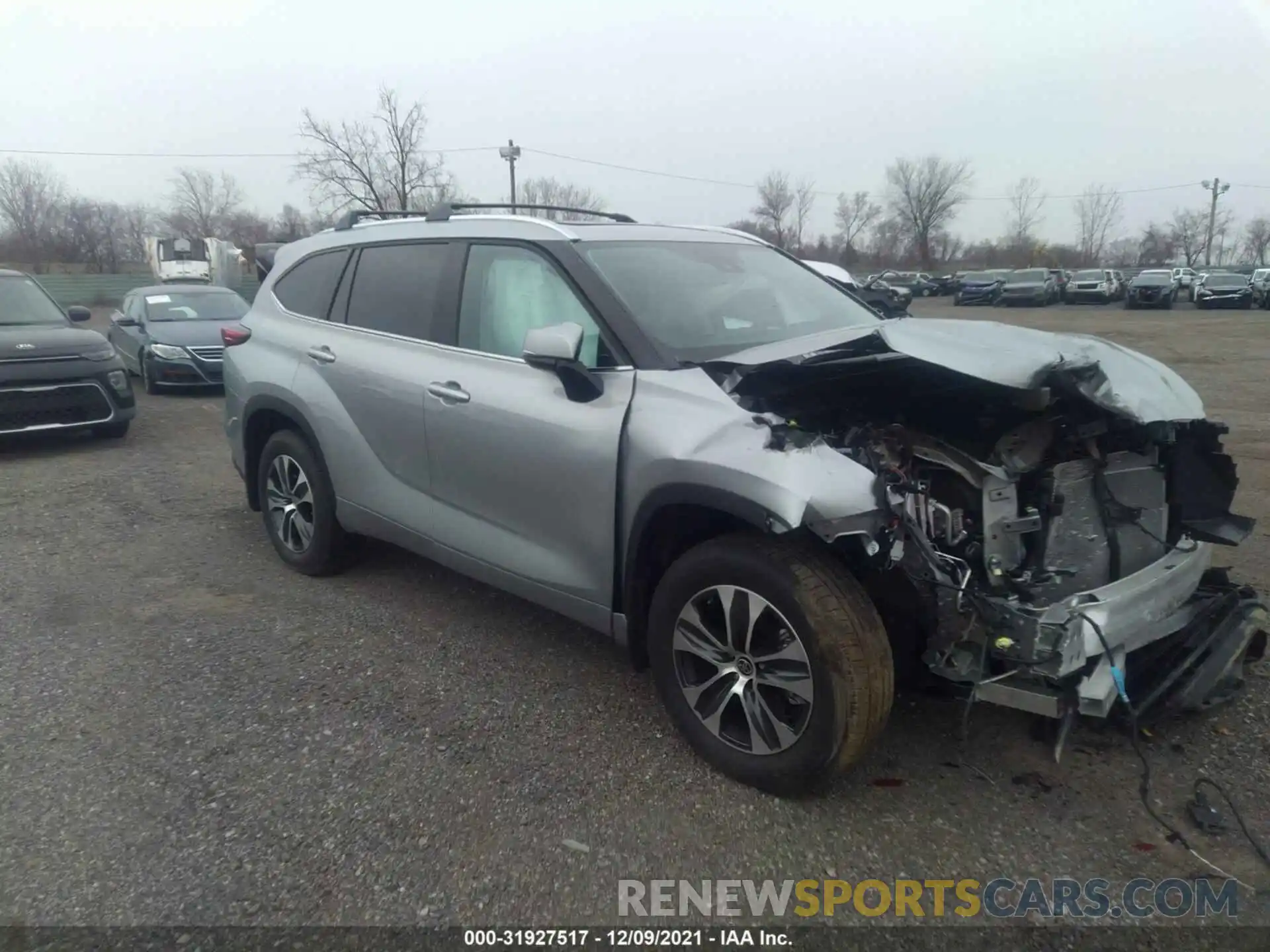 1 Photograph of a damaged car 5TDHZRBH8MS154538 TOYOTA HIGHLANDER 2021