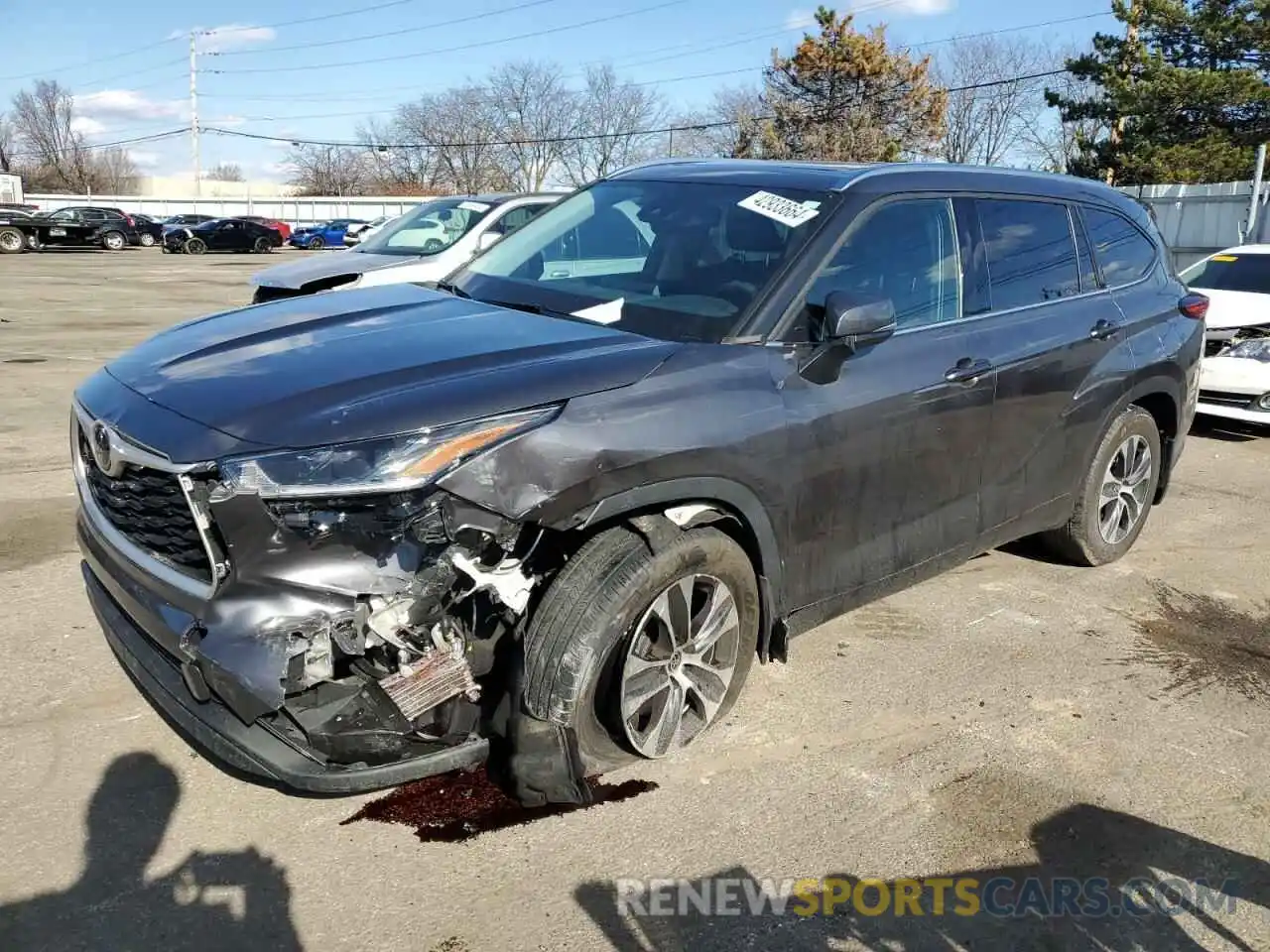 1 Photograph of a damaged car 5TDHZRBH9MS150661 TOYOTA HIGHLANDER 2021