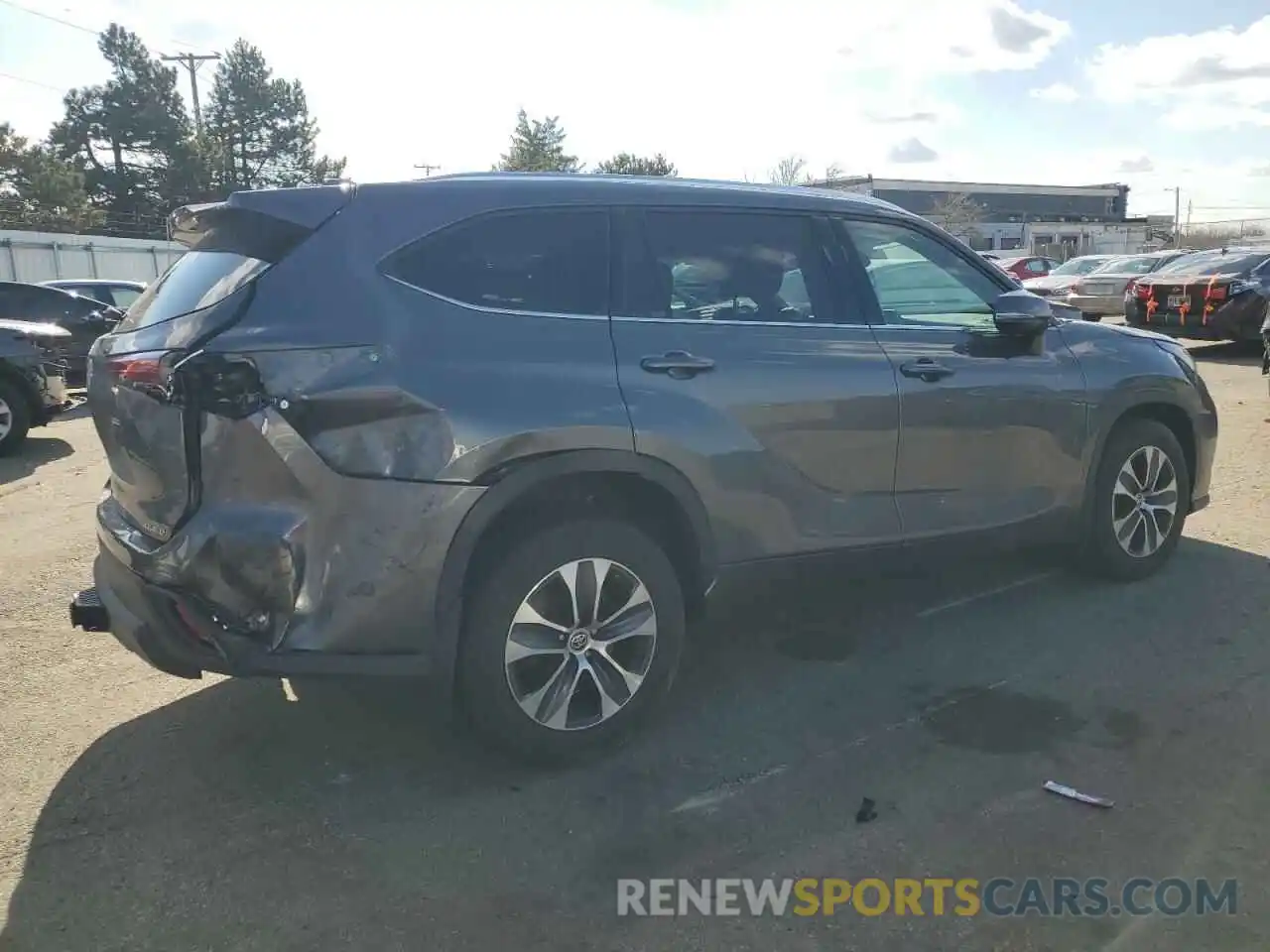 3 Photograph of a damaged car 5TDHZRBH9MS150661 TOYOTA HIGHLANDER 2021