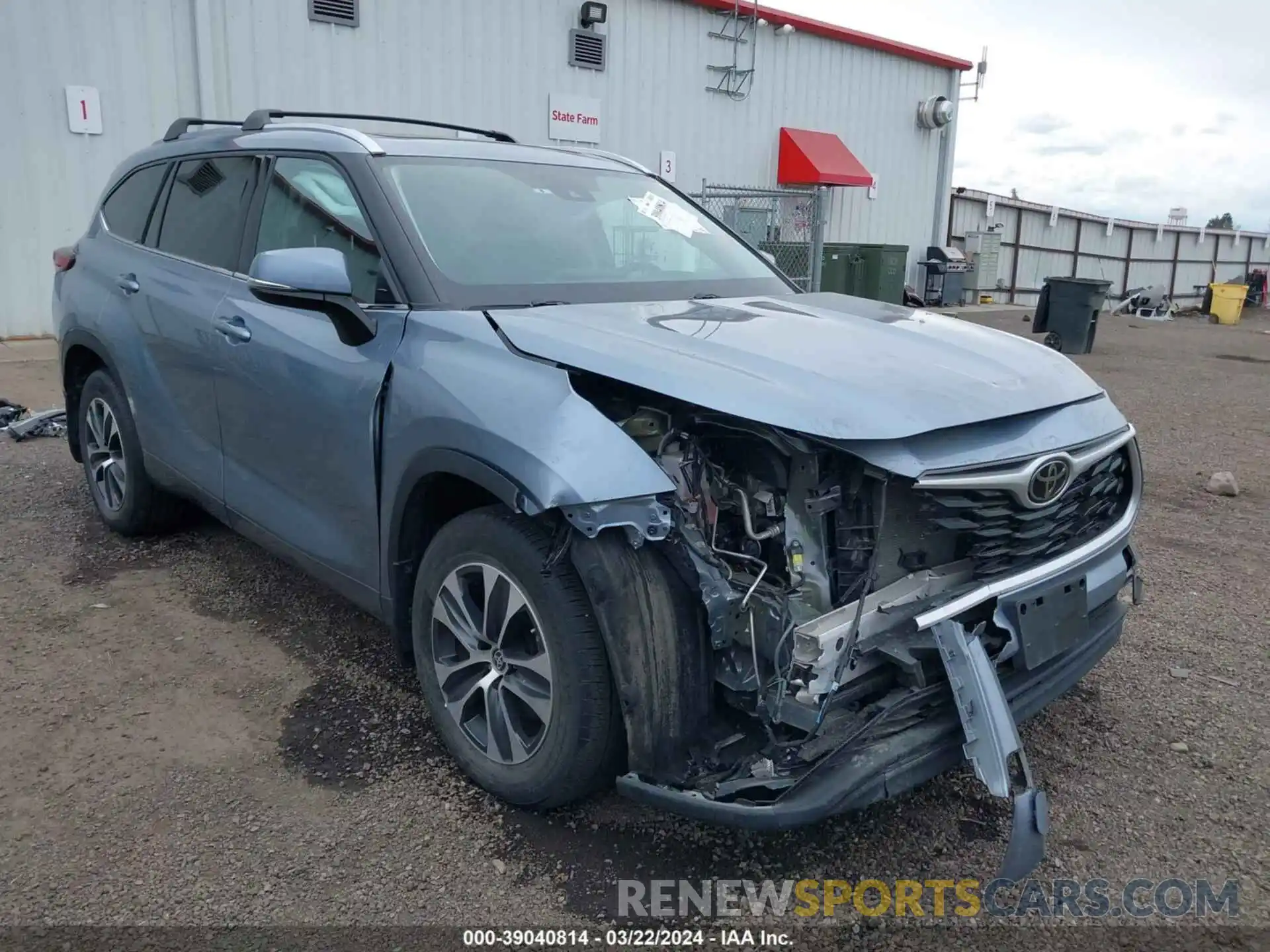 1 Photograph of a damaged car 5TDHZRBH9MS150885 TOYOTA HIGHLANDER 2021