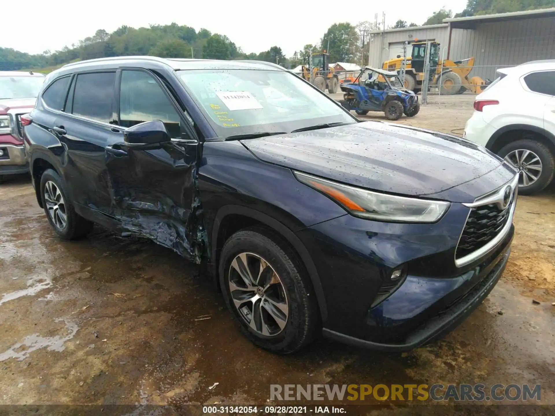 1 Photograph of a damaged car 5TDHZRBHXMS549014 TOYOTA HIGHLANDER 2021