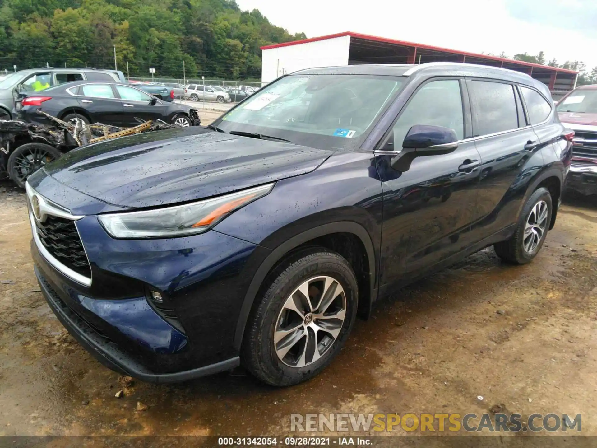 2 Photograph of a damaged car 5TDHZRBHXMS549014 TOYOTA HIGHLANDER 2021