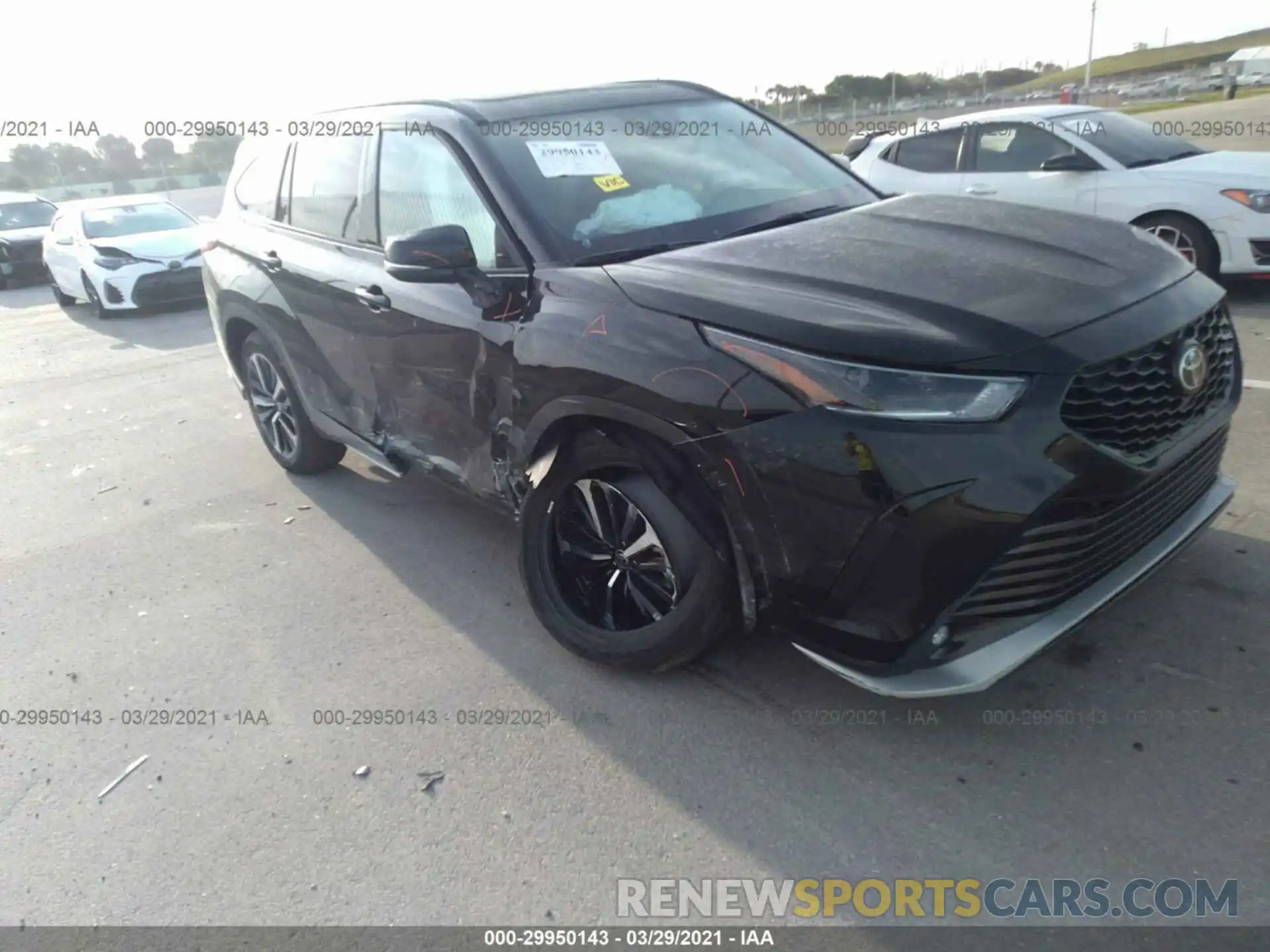 6 Photograph of a damaged car 5TDJZRAH0MS057420 TOYOTA HIGHLANDER 2021