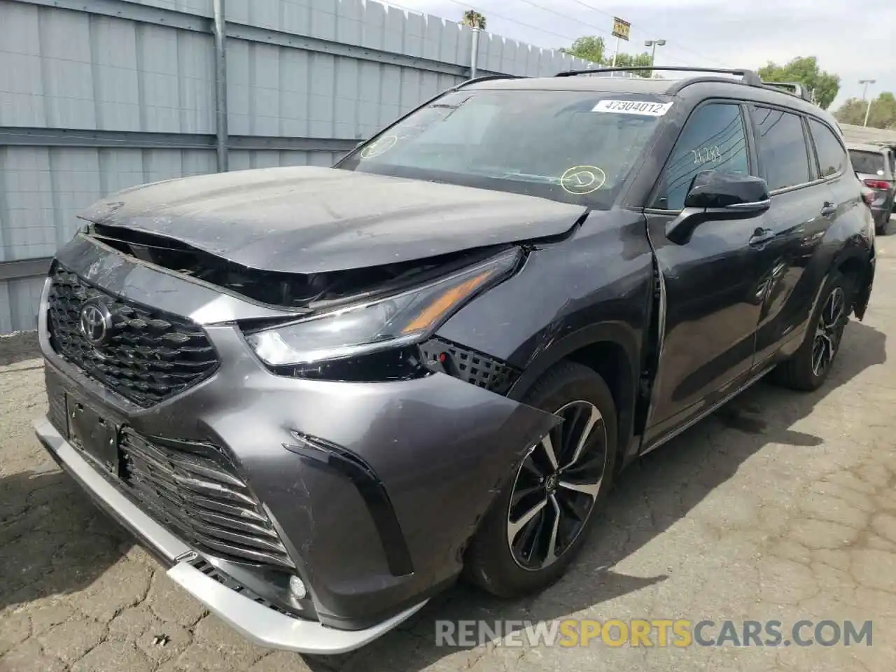 2 Photograph of a damaged car 5TDJZRAH1MS061962 TOYOTA HIGHLANDER 2021