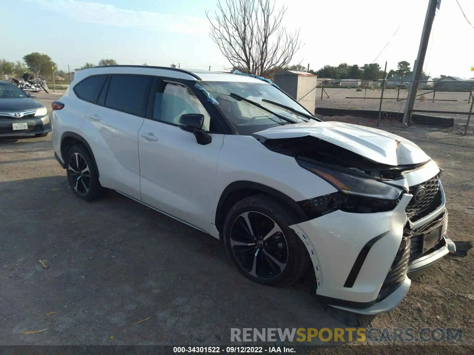 1 Photograph of a damaged car 5TDJZRAH3MS064751 TOYOTA HIGHLANDER 2021