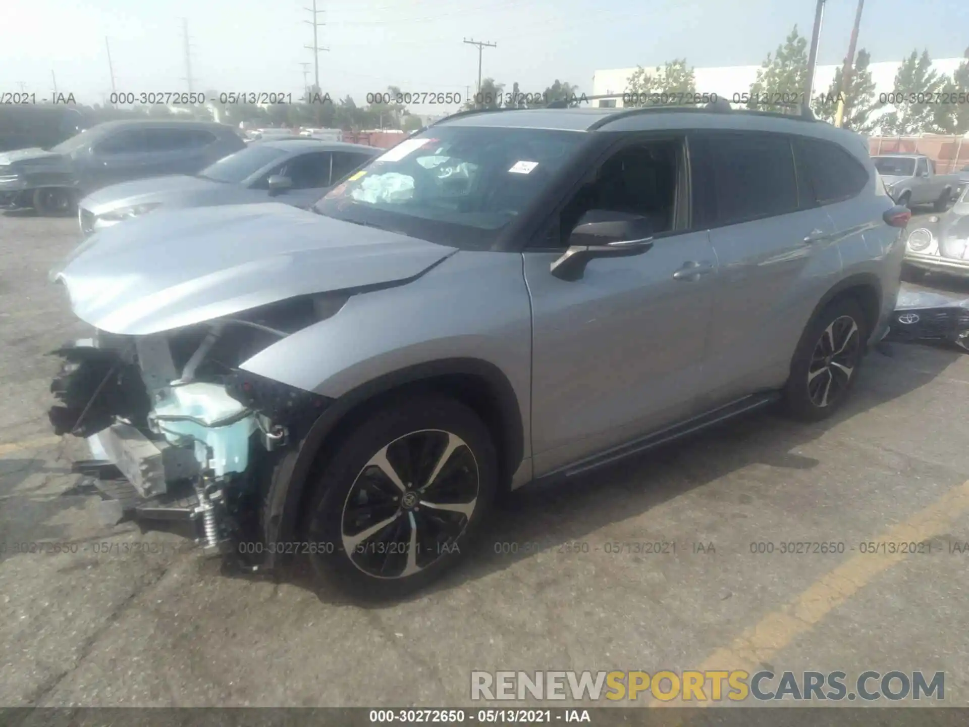 2 Photograph of a damaged car 5TDJZRAH8MS034337 TOYOTA HIGHLANDER 2021